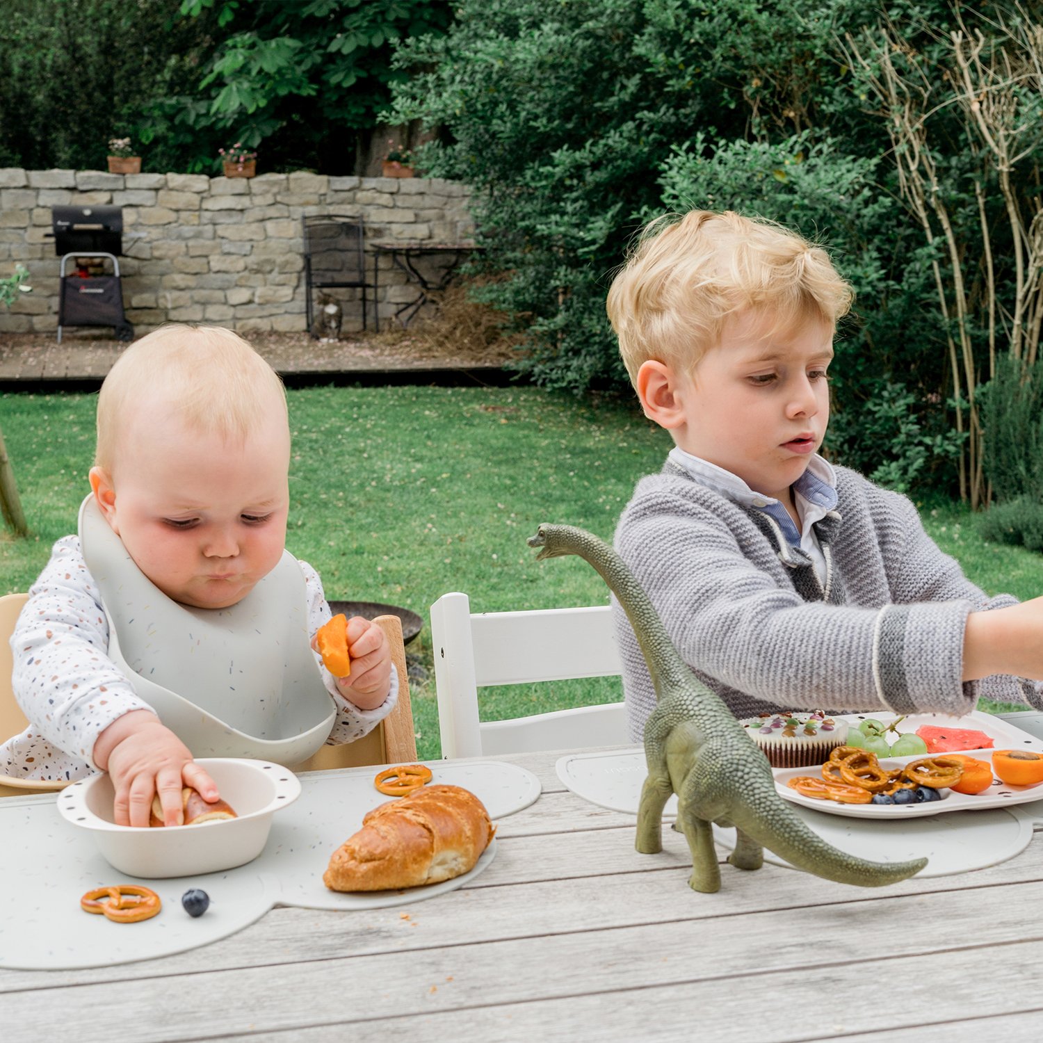 Set de table en forme de nuage en silicone KINDSGUT Blanc