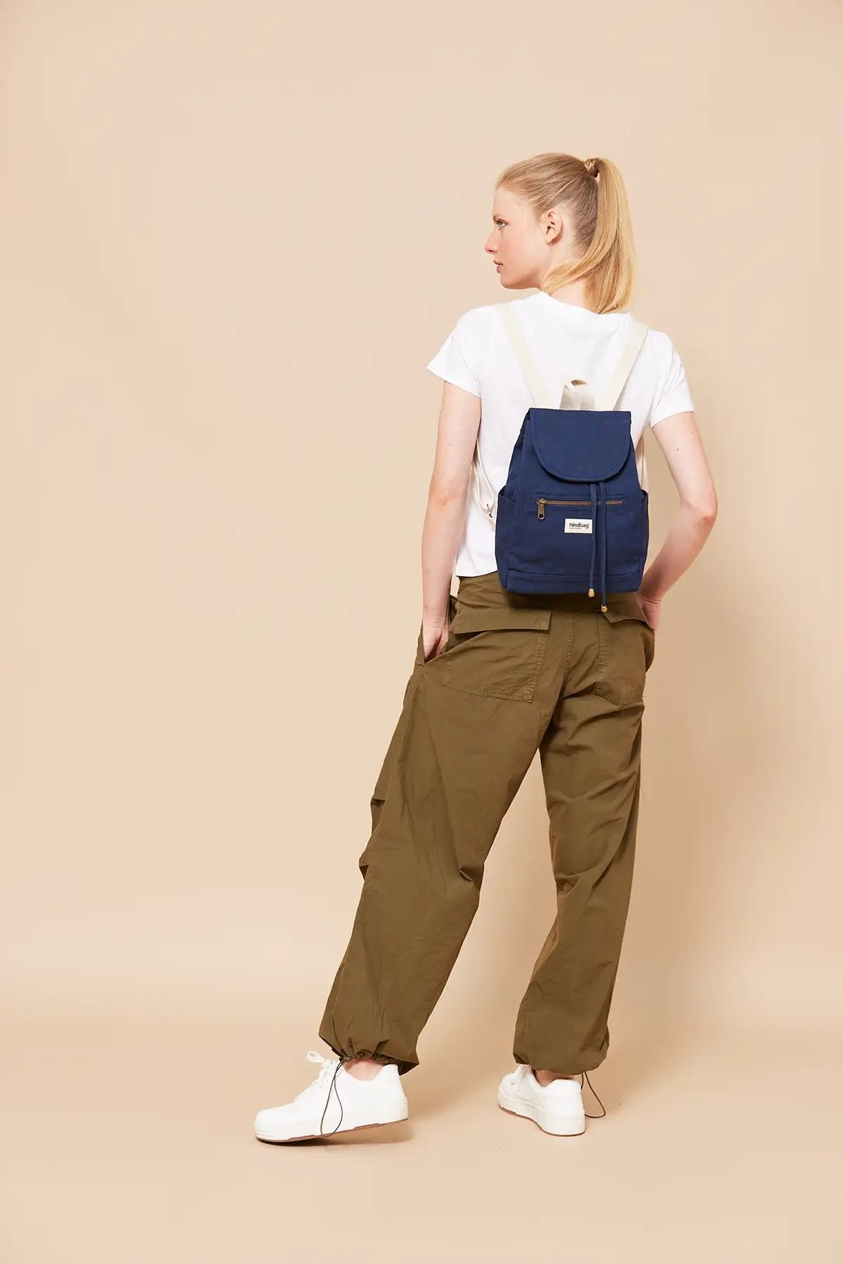 Cotton backpack Blue