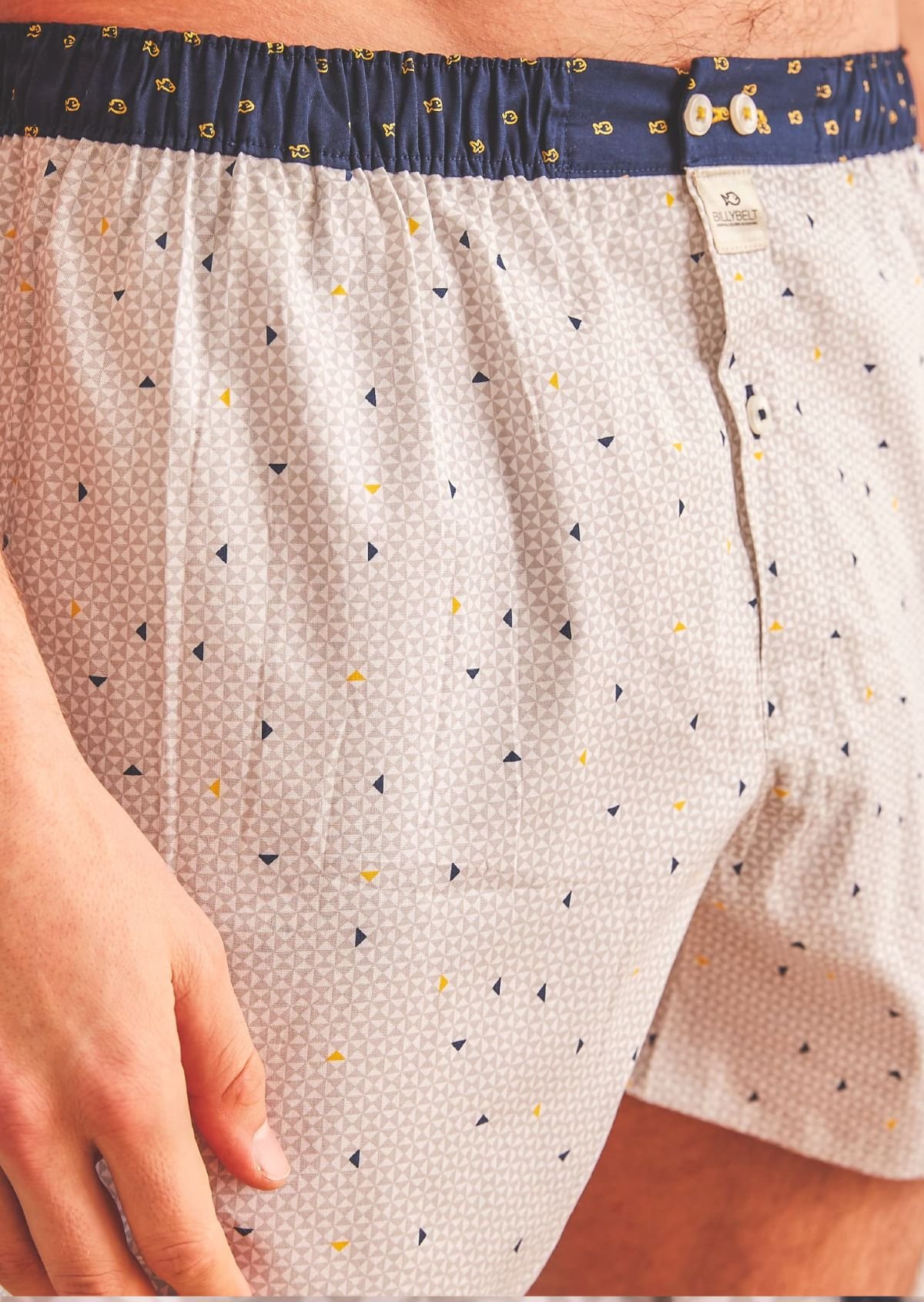 Organic cotton boxer shorts BILLYBELT White