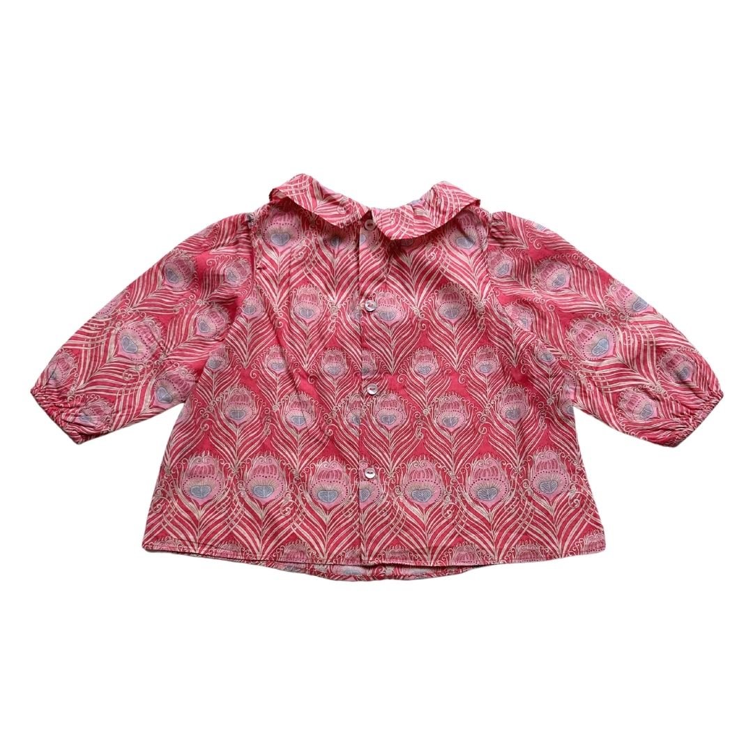 Pink baby shirt - 6 months JACADI - Seconde Main Pink
