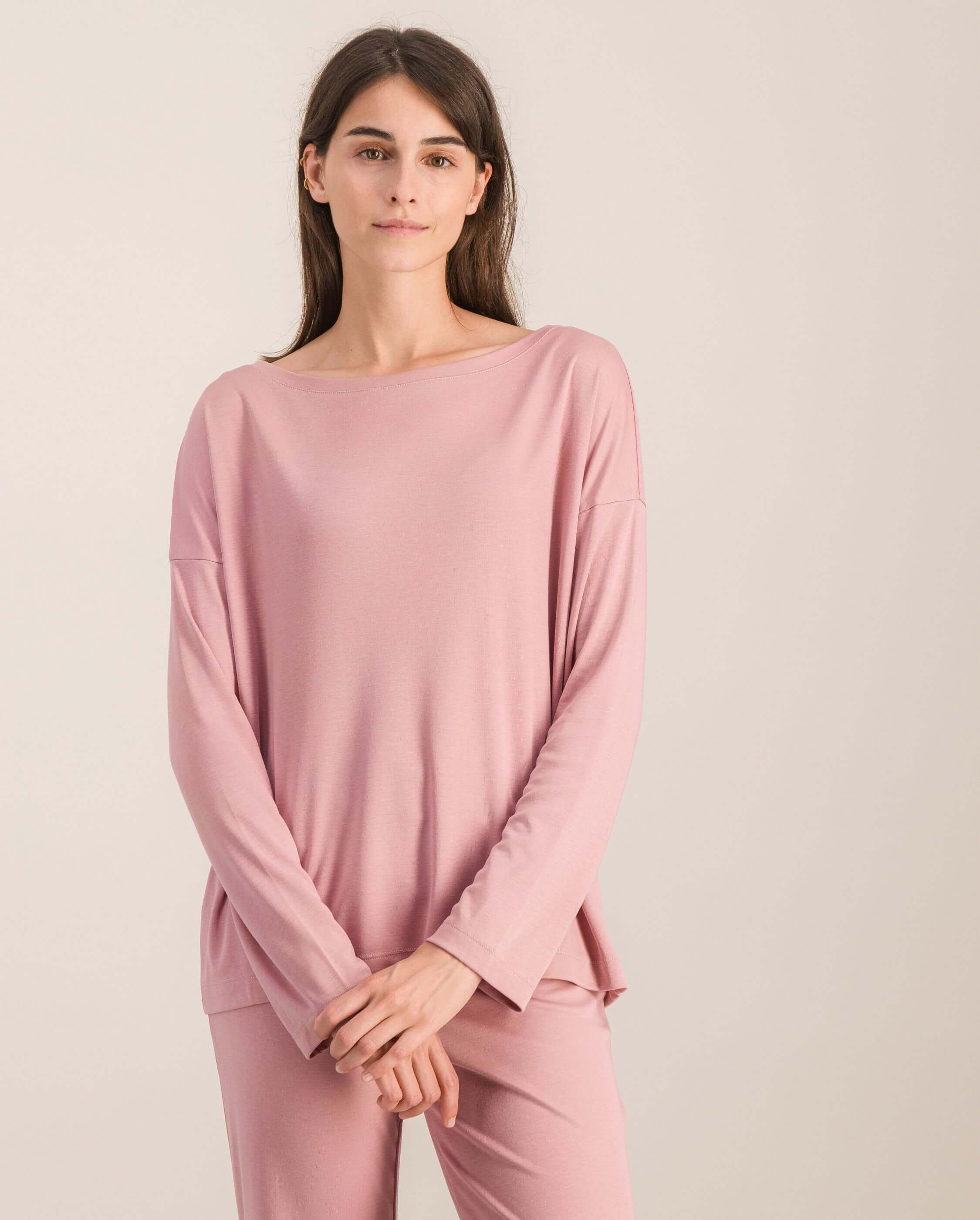 Women's pajama top, old rose ANGARDE Pink