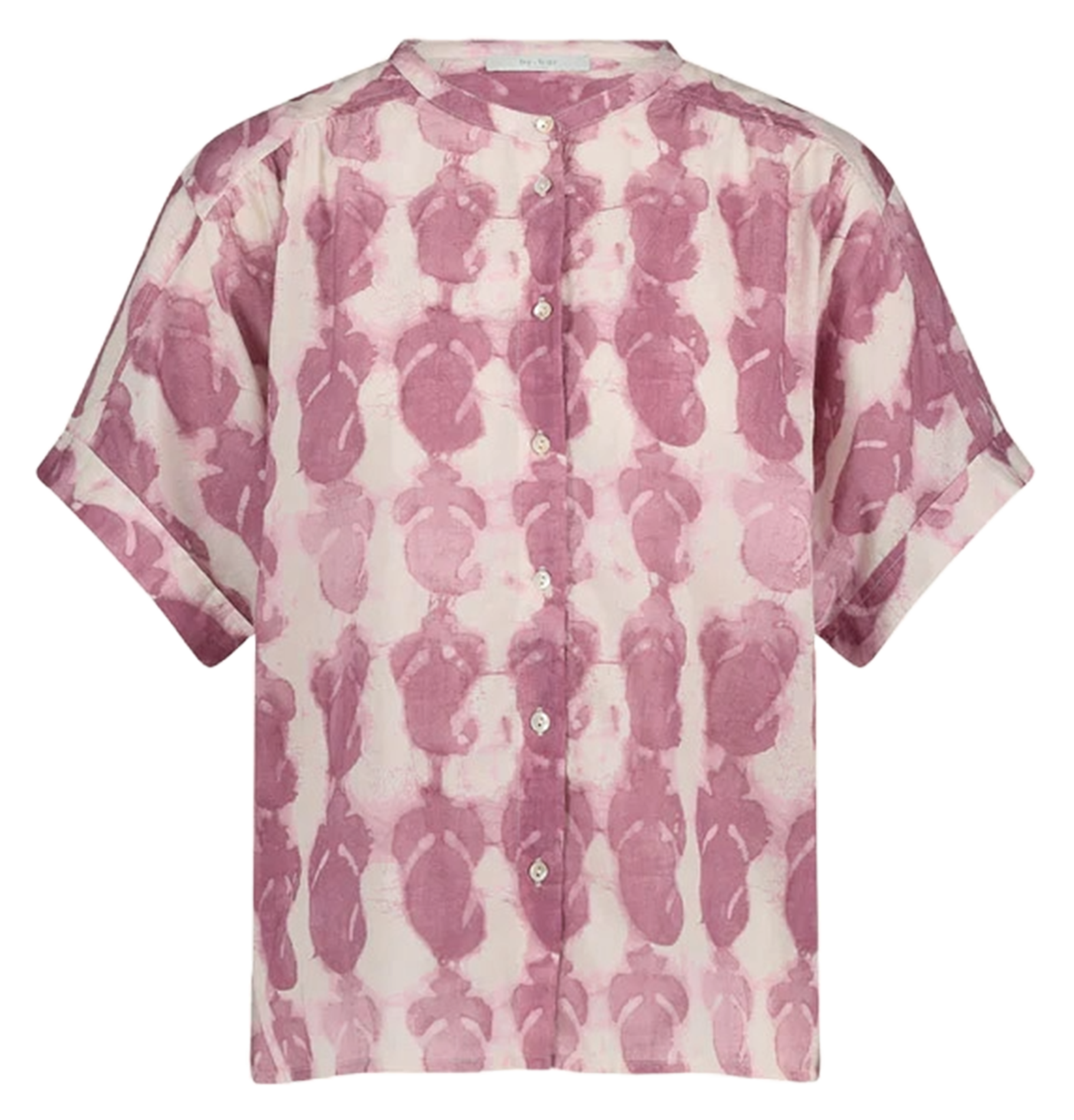 Buttoned blouse with patterns BY BAR Pink