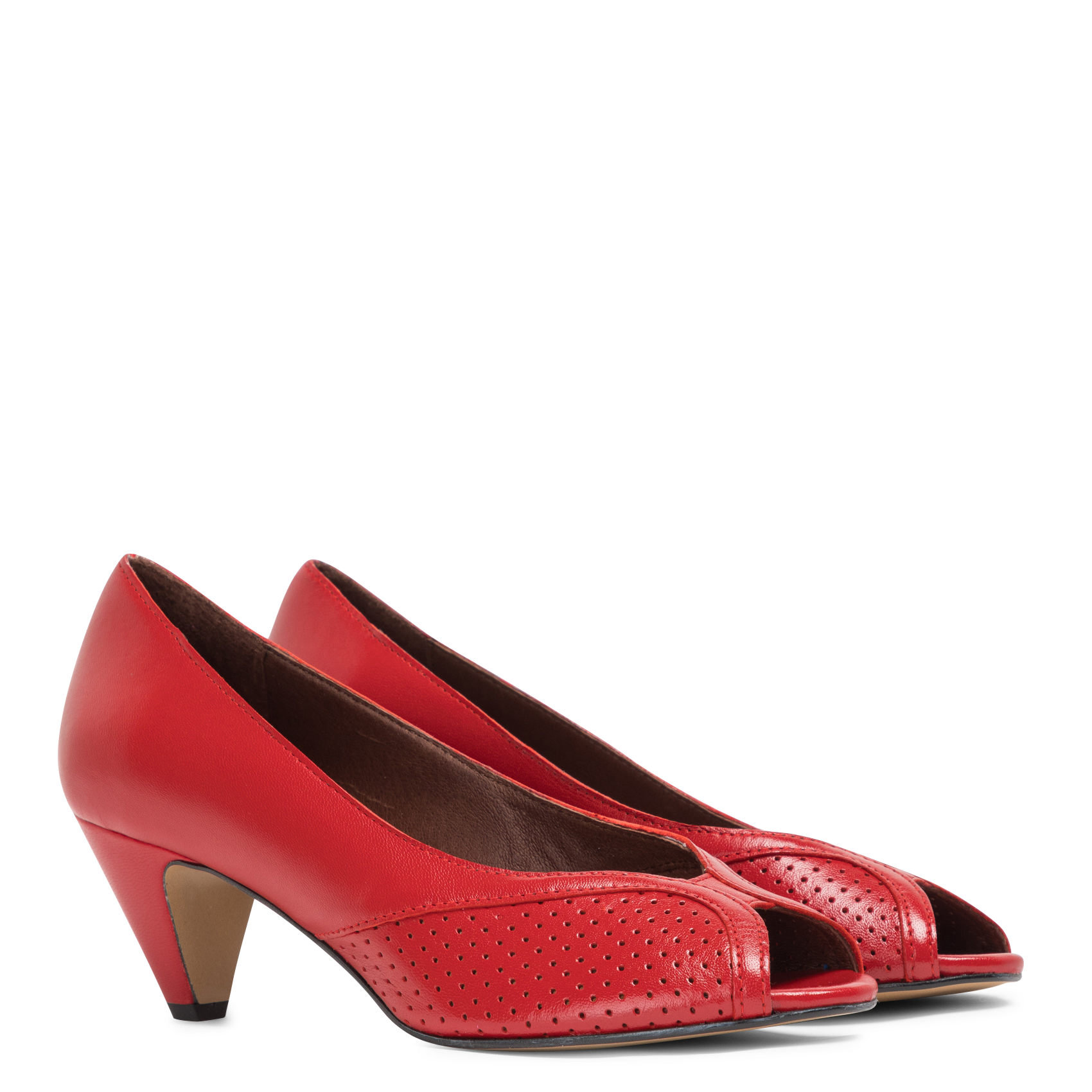 Escarpins en cuir ANONYMOUS COPENHAGEN Rouge