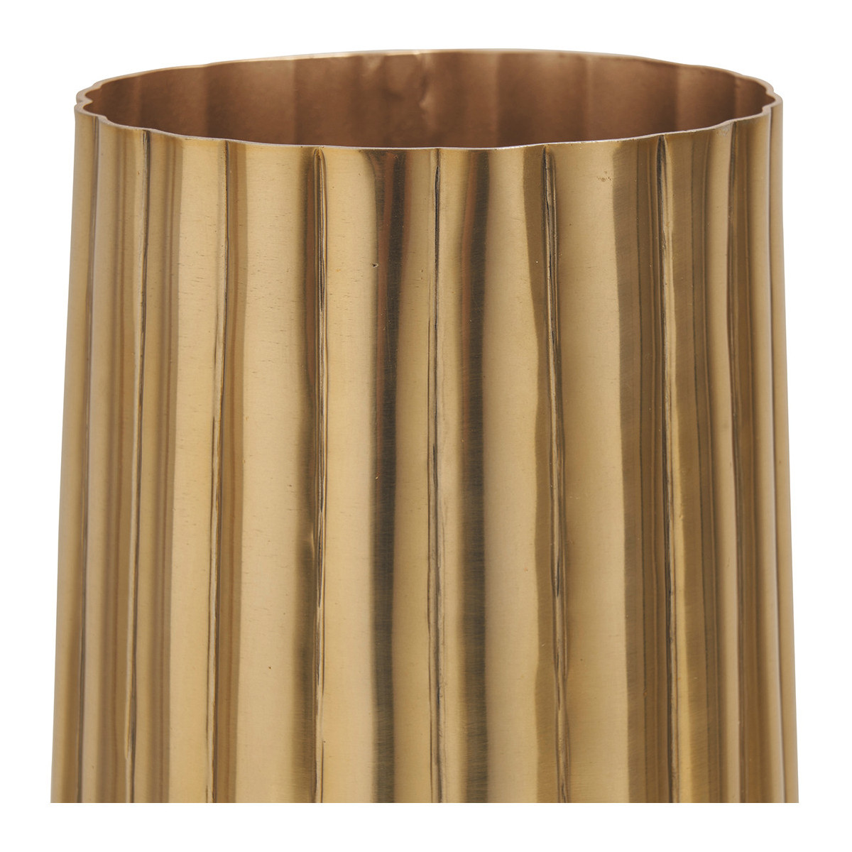 Striped vase BLANC D'IVOIRE Golden
