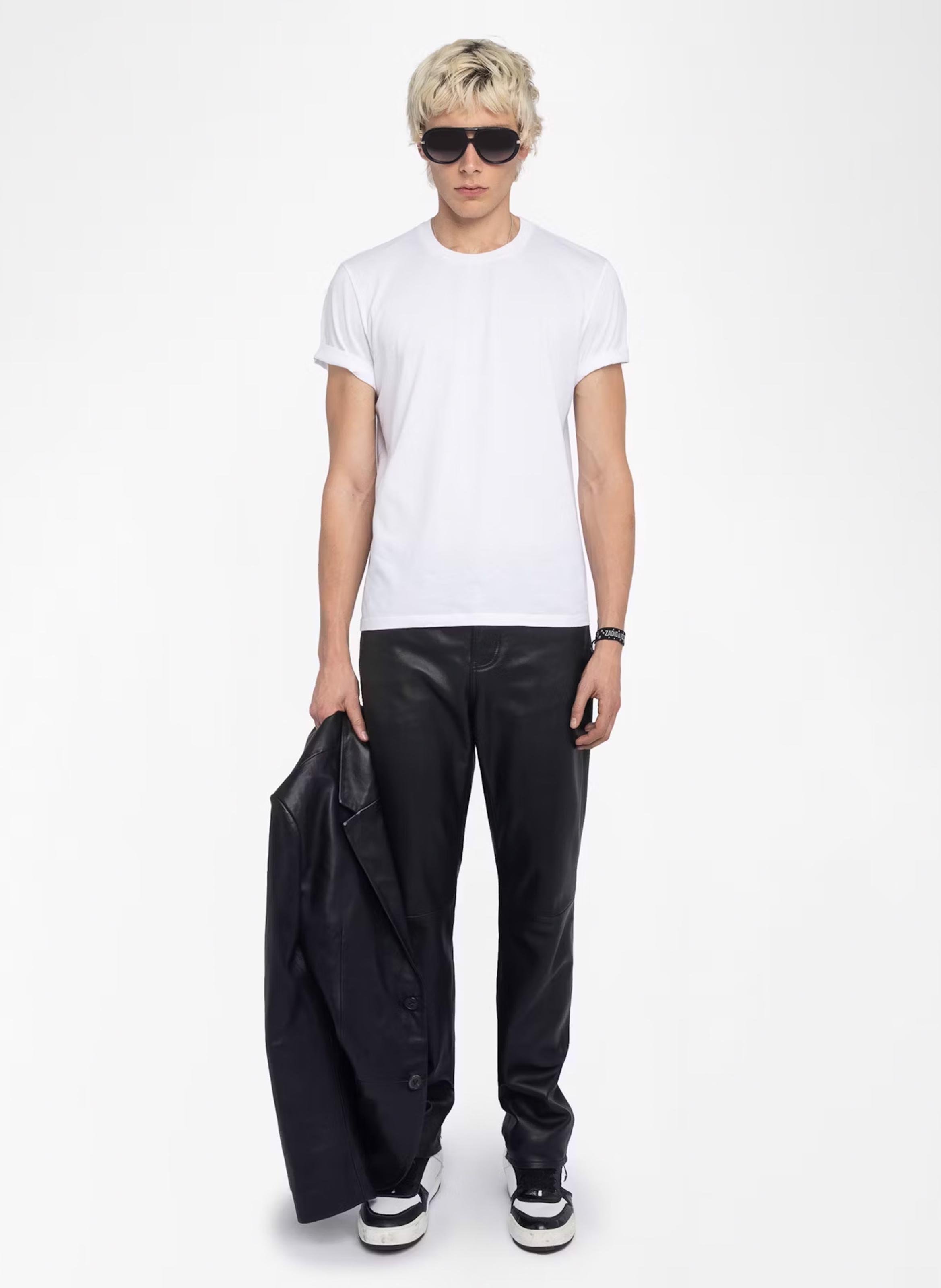 Tee-shirt droit en coton ZADIG&amp;VOLTAIRE Blanc