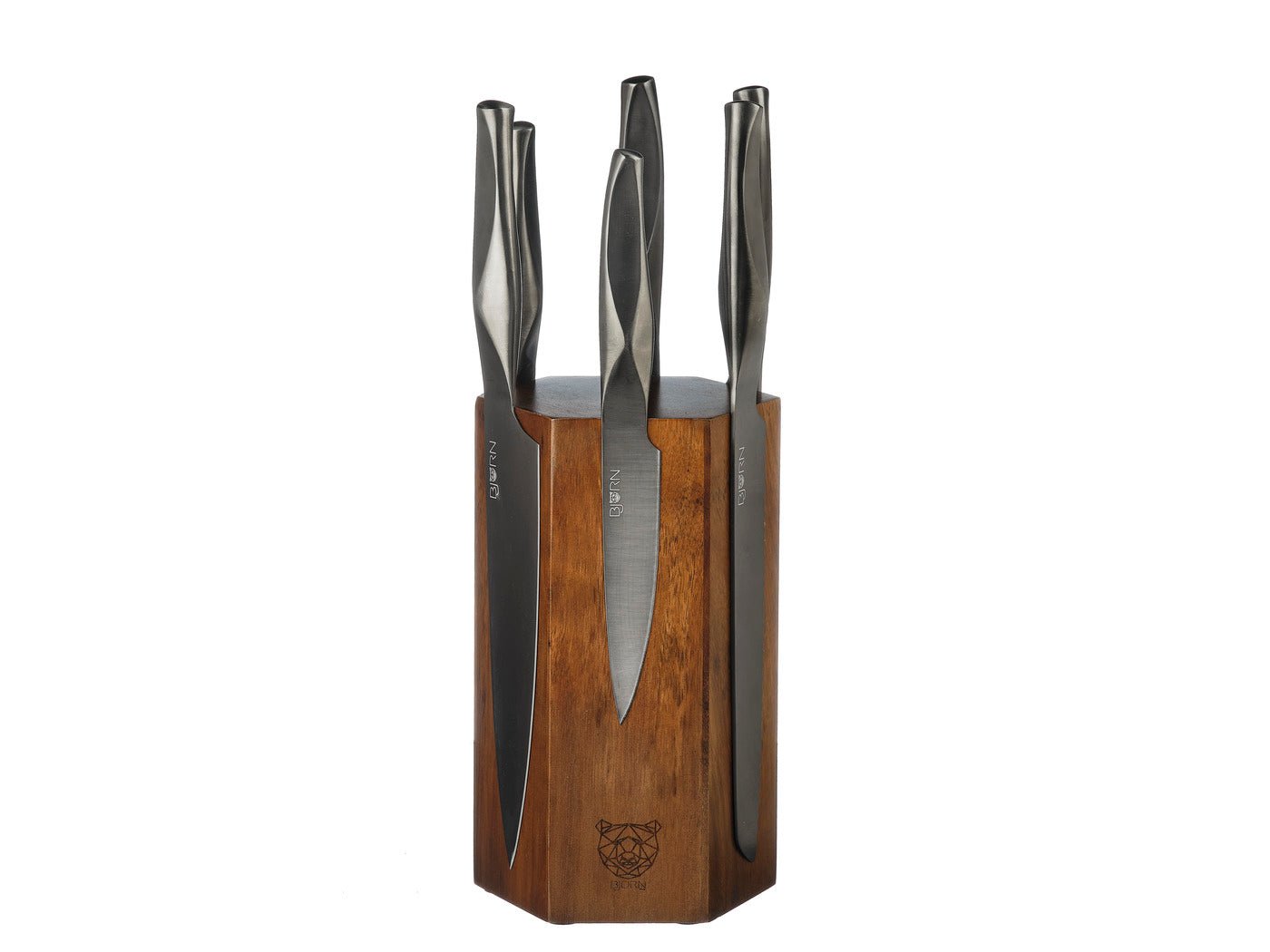 Larus Imatra Kitchen Knife Set - 7 pieces BJORN Grey