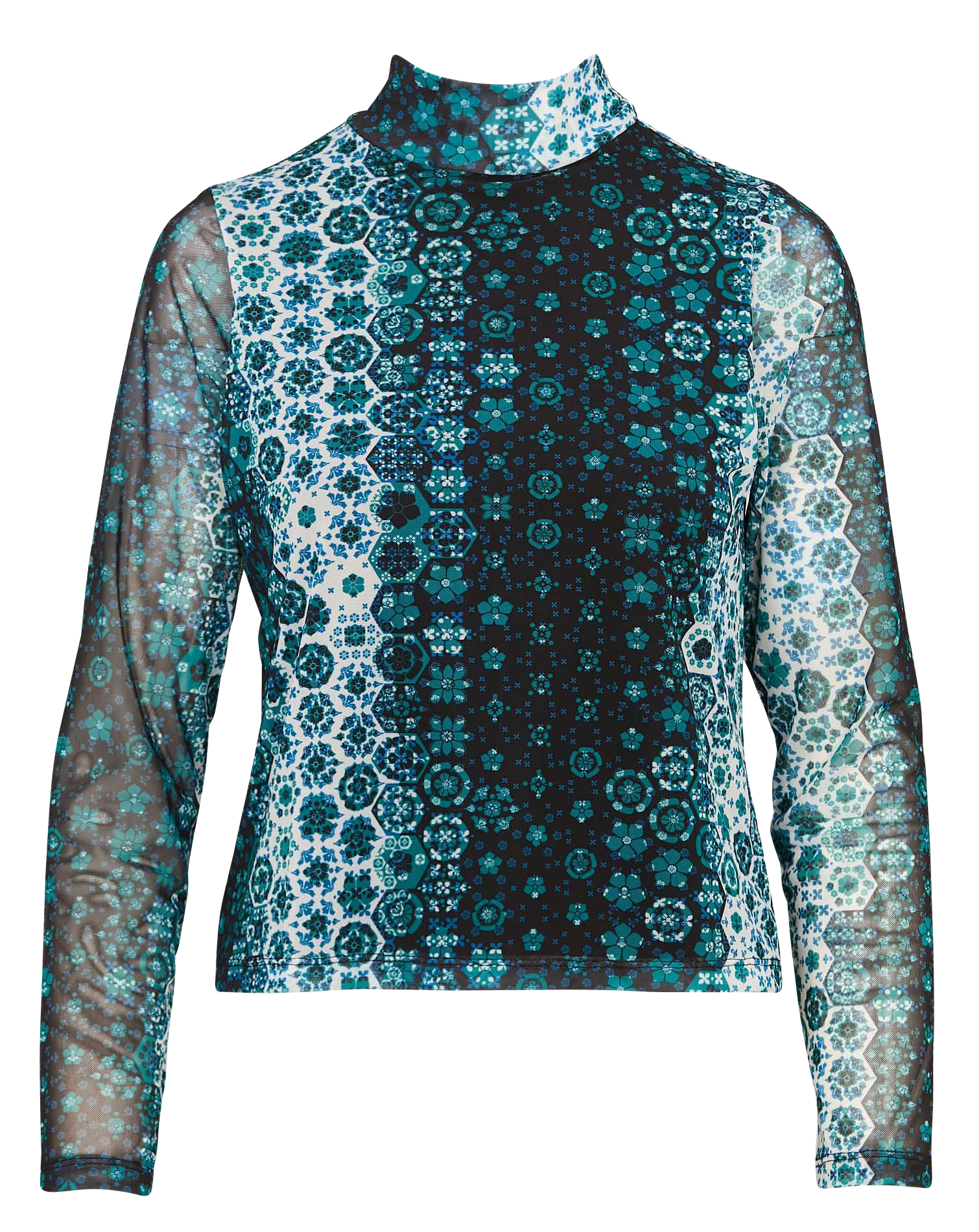 Fitted high neck top LA FEE MARABOUTEE Blue