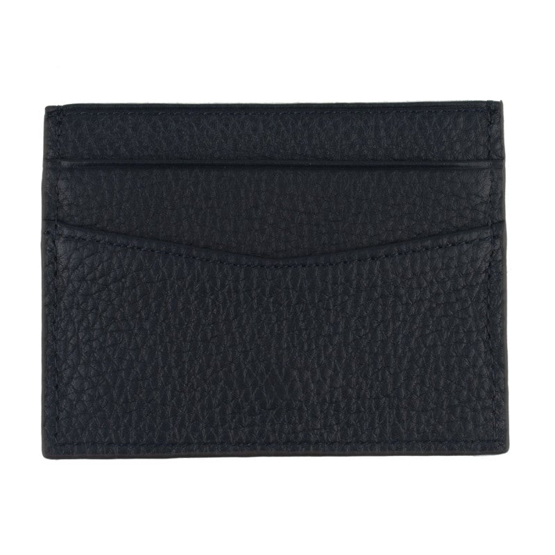 Card holder - cowhide leather POURCHET Blue