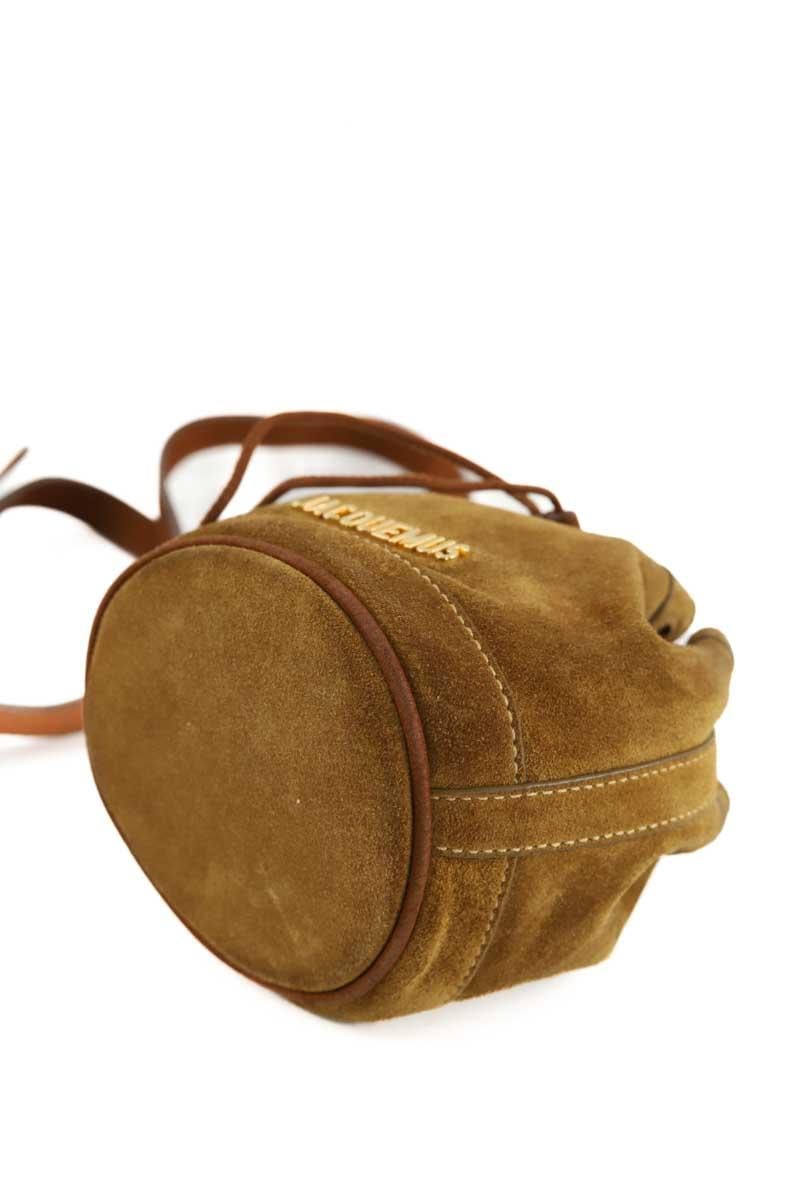 Mini suede bag JACQUEMUS- Seconde Main Brown
