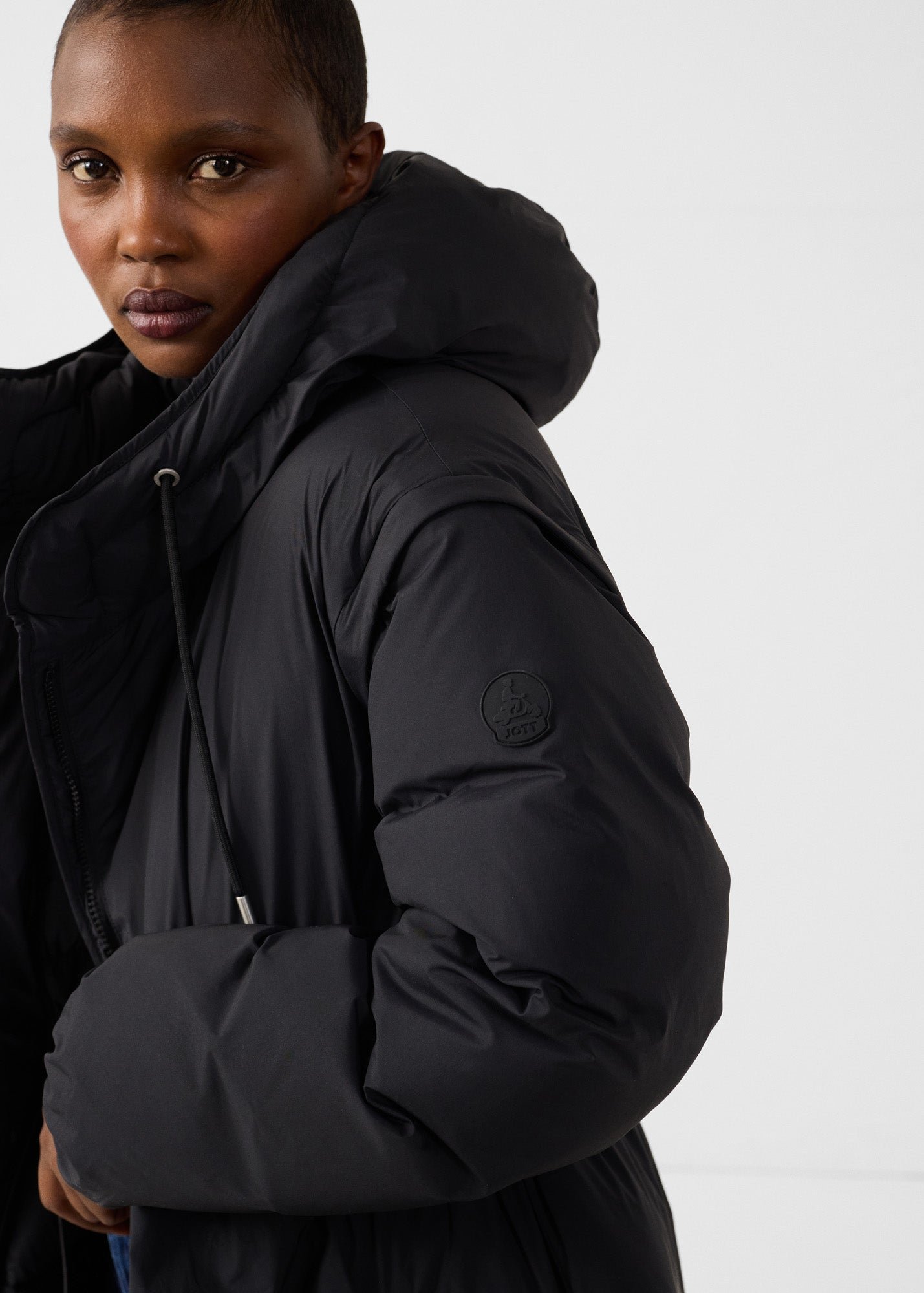 Long stretch padded coat for extreme cold - Brooke JOTT Black
