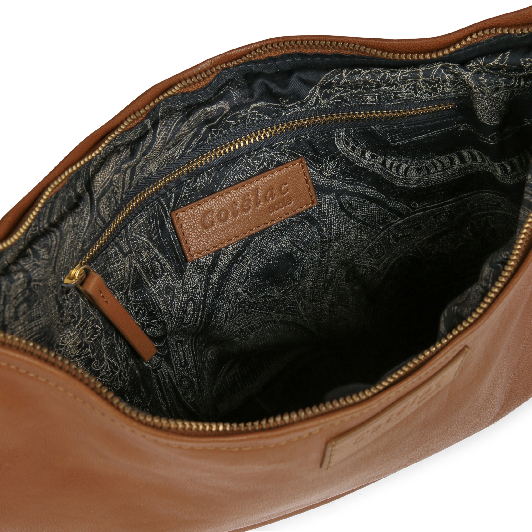 Leather waist bag ACOTE Brown