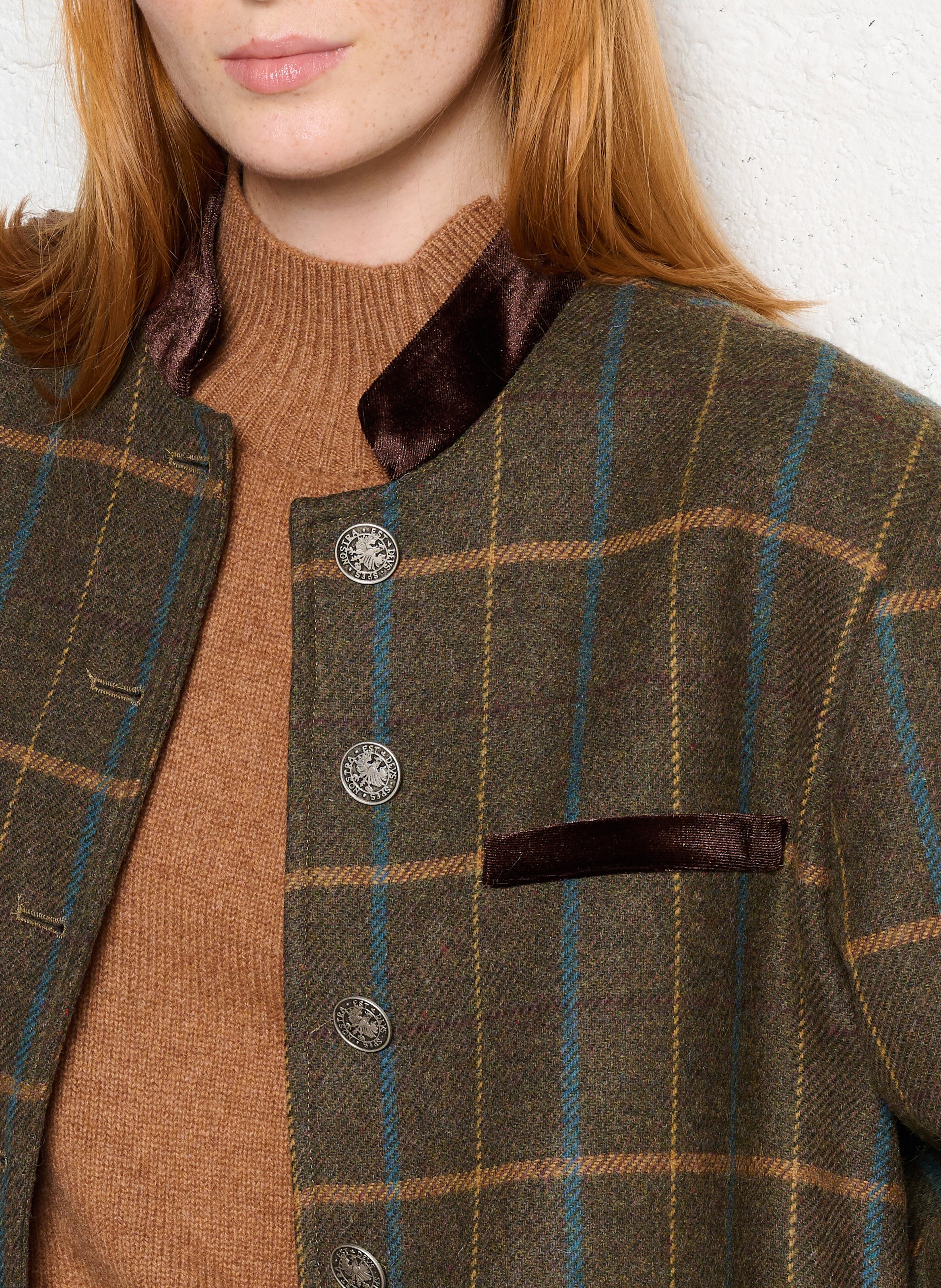 Jacket with officer collar SOPHIE+LUCIE Green