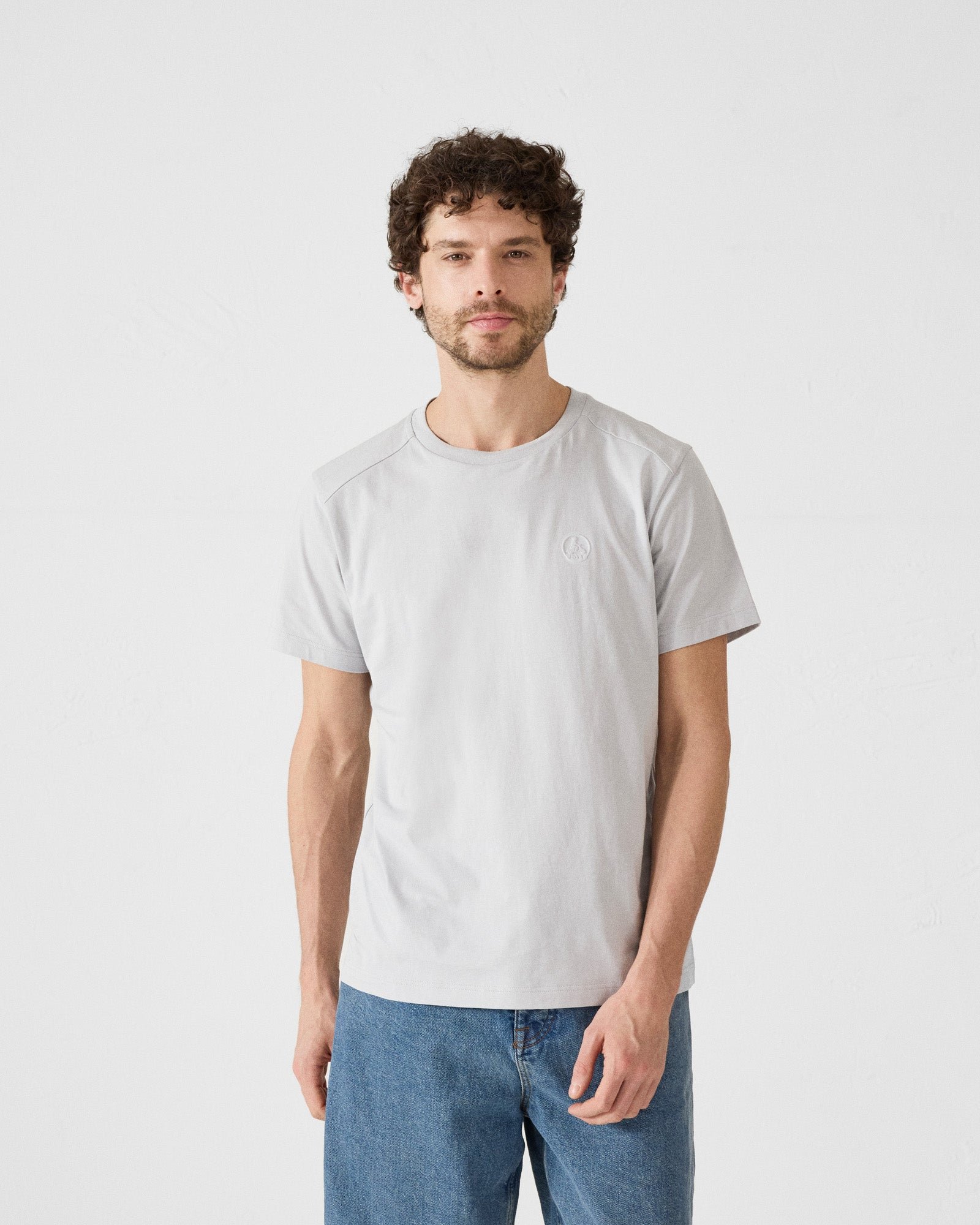 Round neck cotton T-shirt JOTT Grey