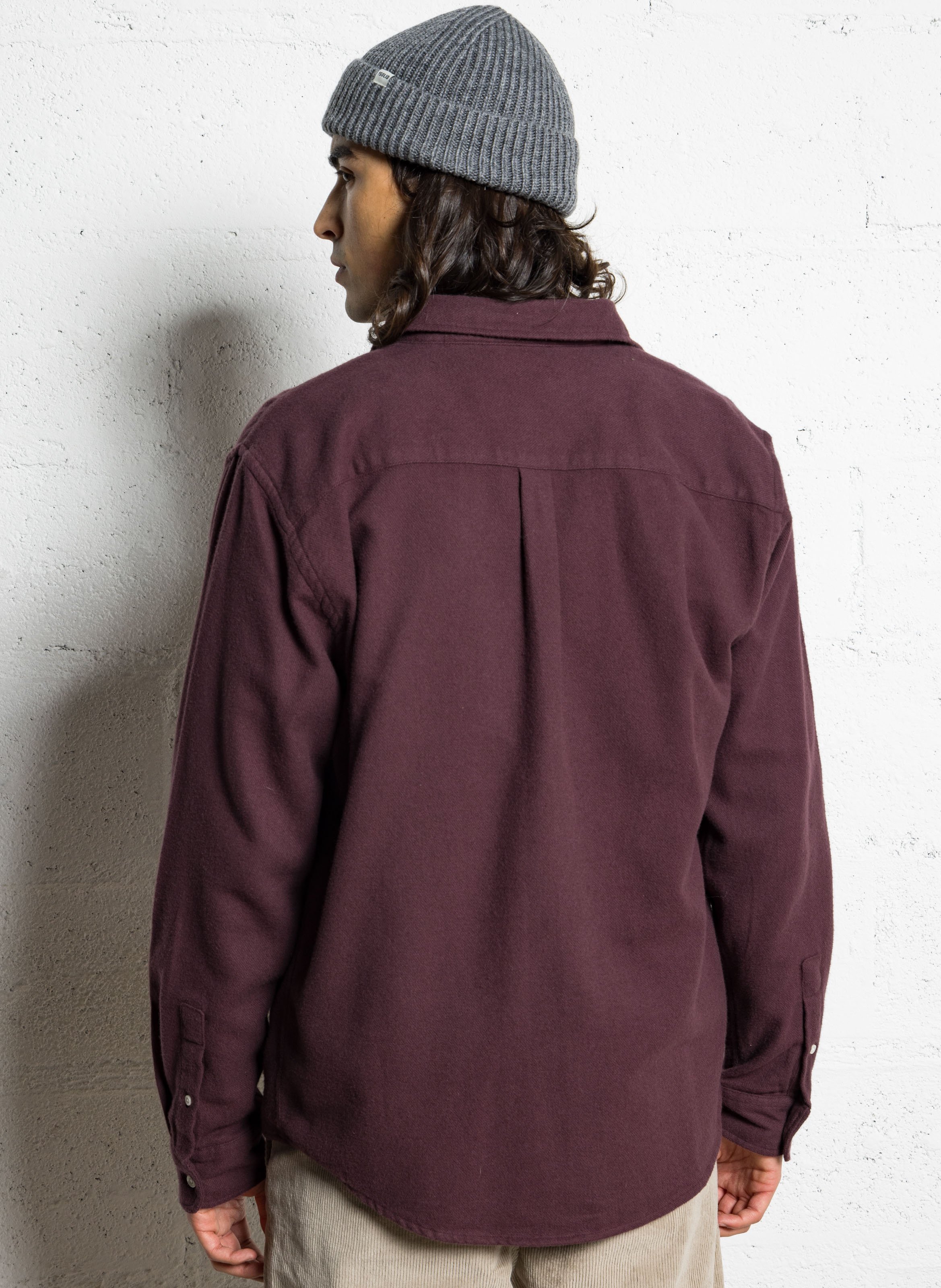 Chemise col classique en coton bio COLORFUL STANDARD Rouge