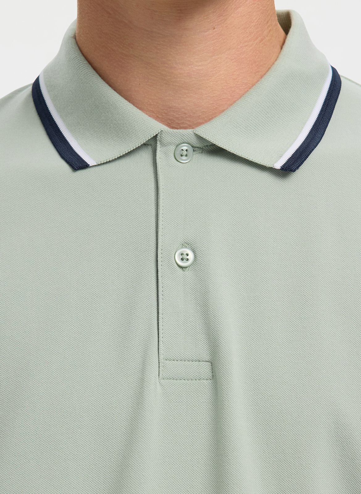 Regular fit polo SELECTED Groen