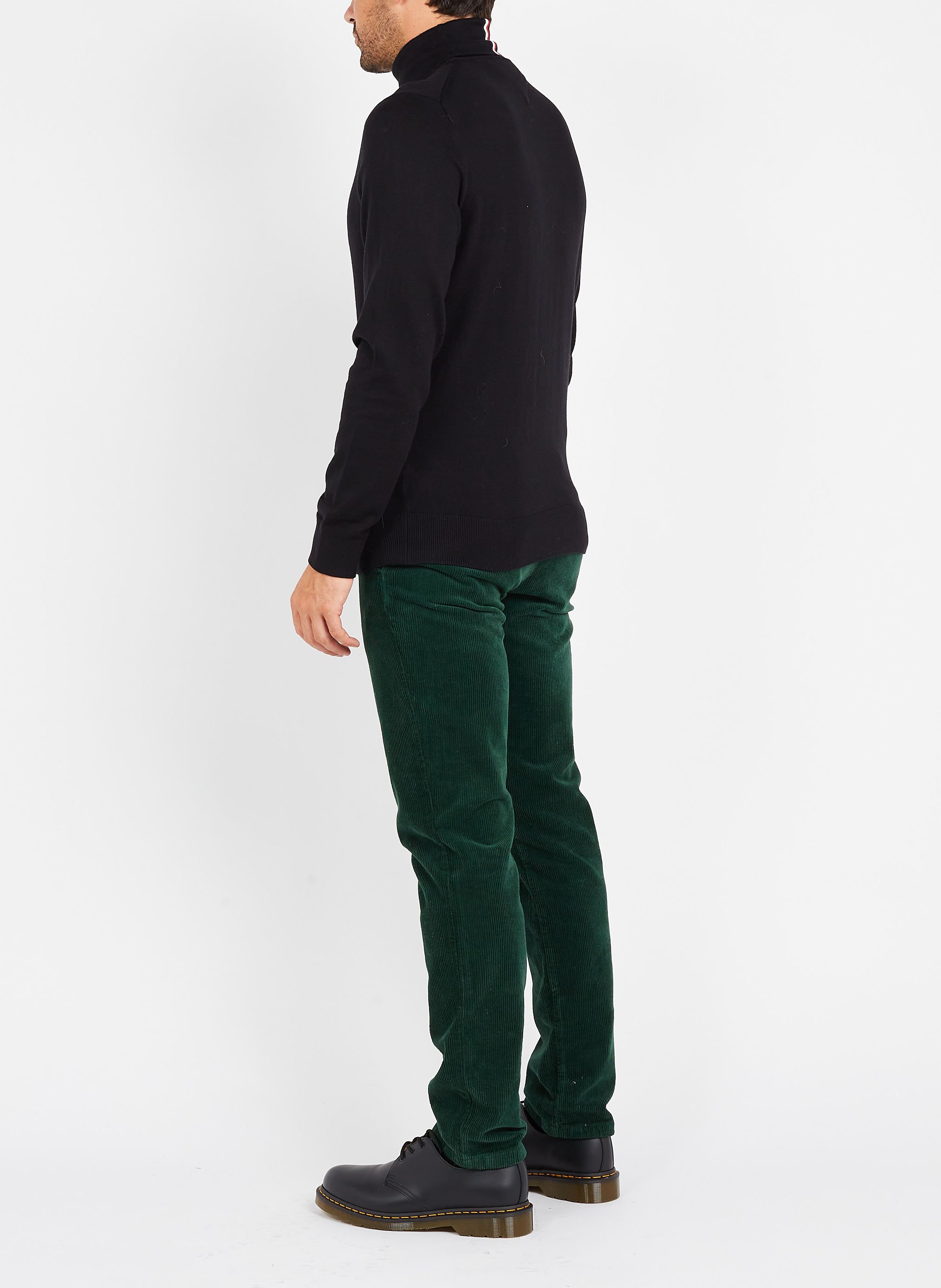 Rollkragenpullover aus Bio-Baumwoll-Mix, Regular Fit TOMMY HILFIGER Schwarz