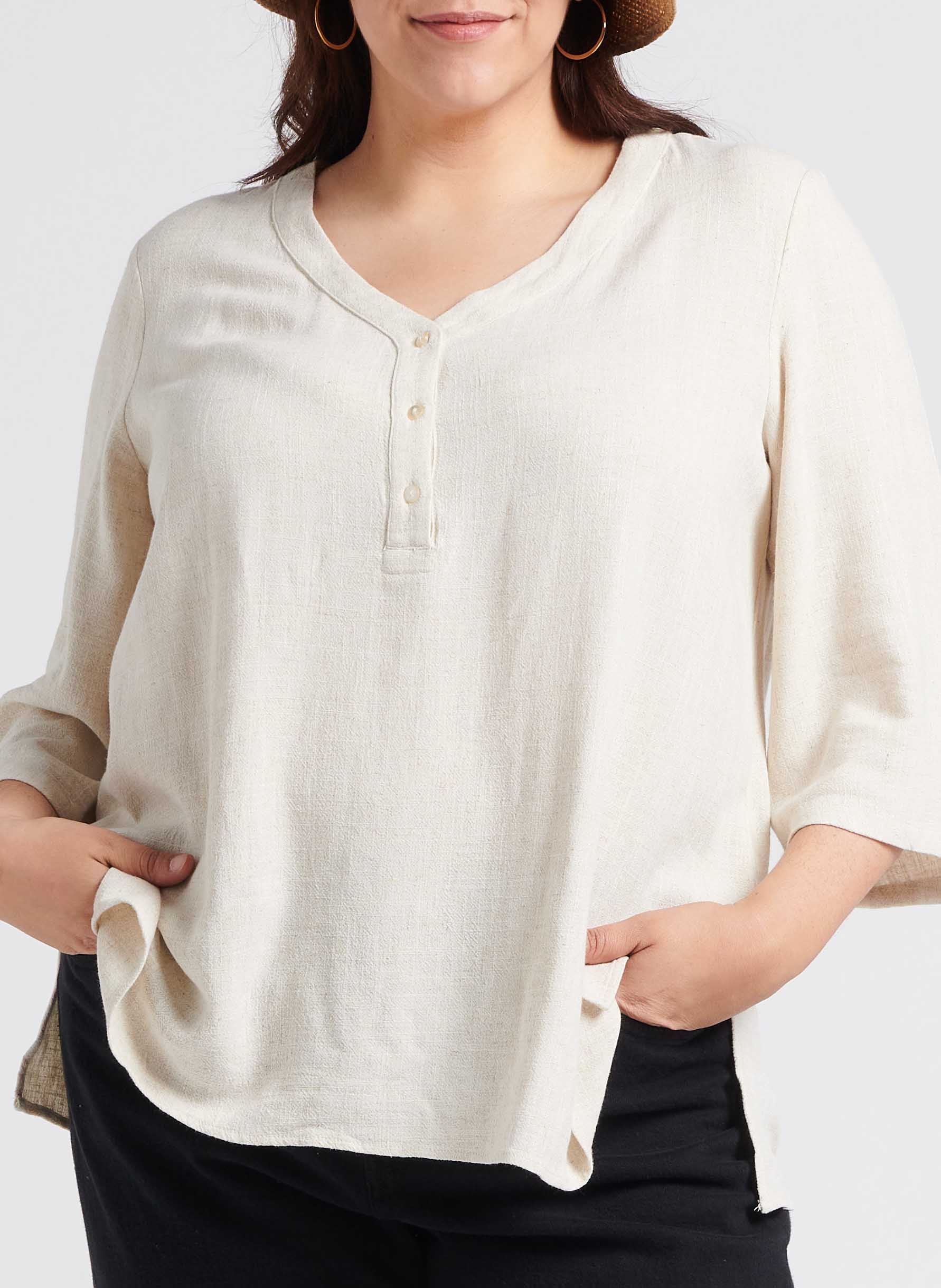 Top col V  EVOKED Beige
