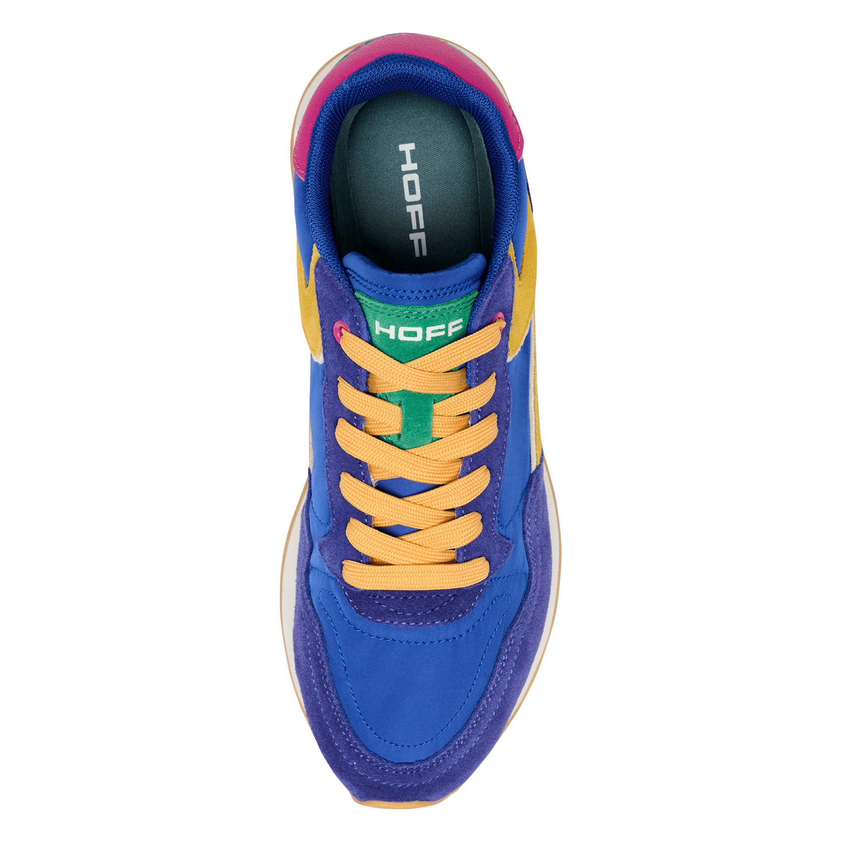 Niedrige Sneaker aus Leder-Mix HOFF Blau