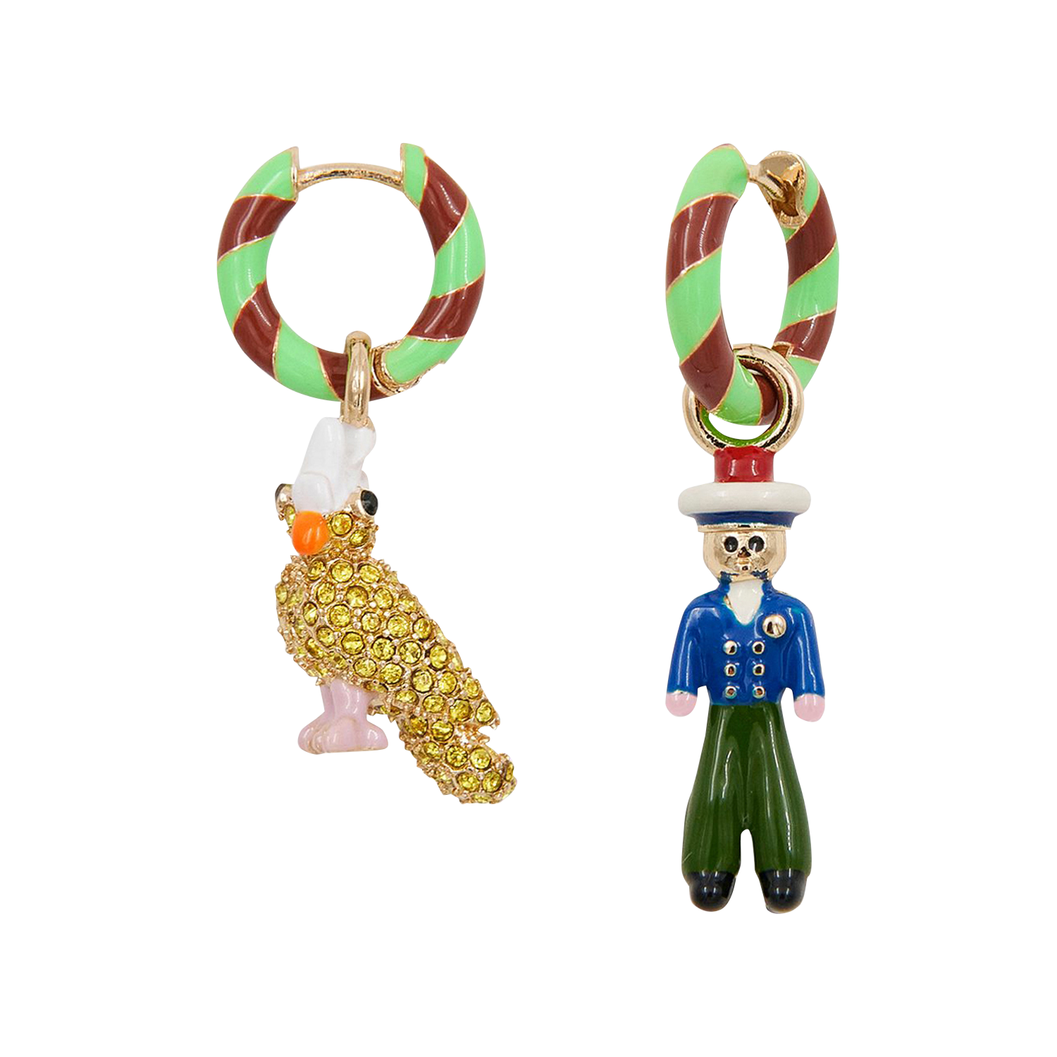 Atlantide - Hängeohrringe ESSENTIEL ANTWERP Grun