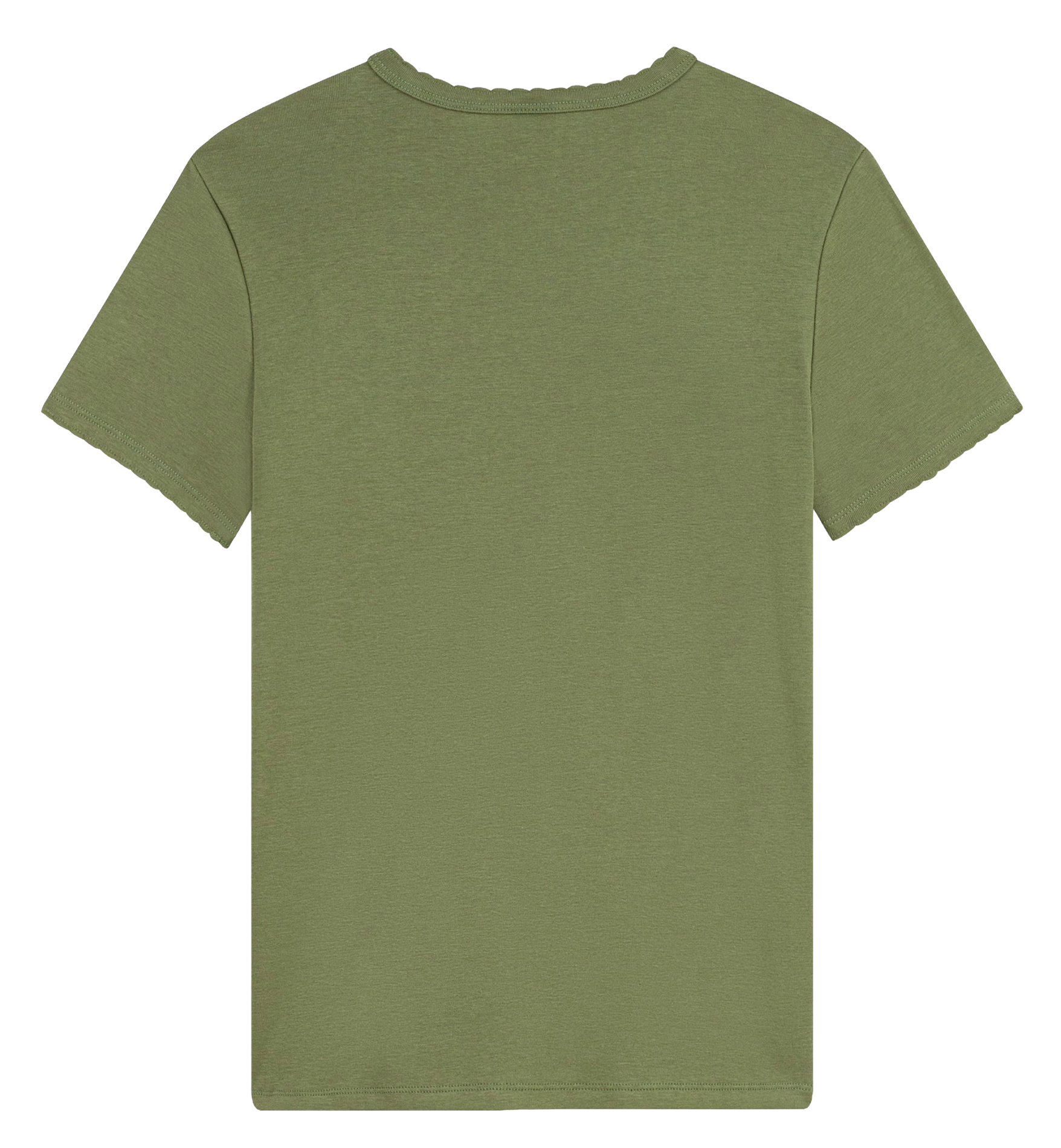 T-Shirt mit geradem Schnitt und kurzen einfarbigen Ärmeln PETIT BATEAU Khaki