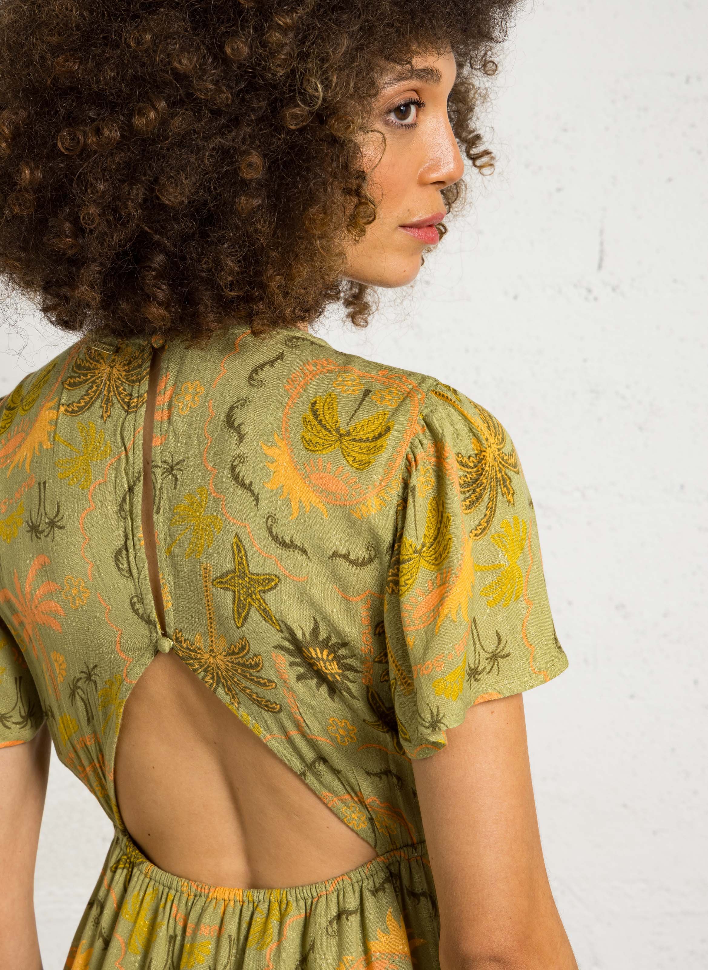 Langes Strandkleid BILLABONG Grun