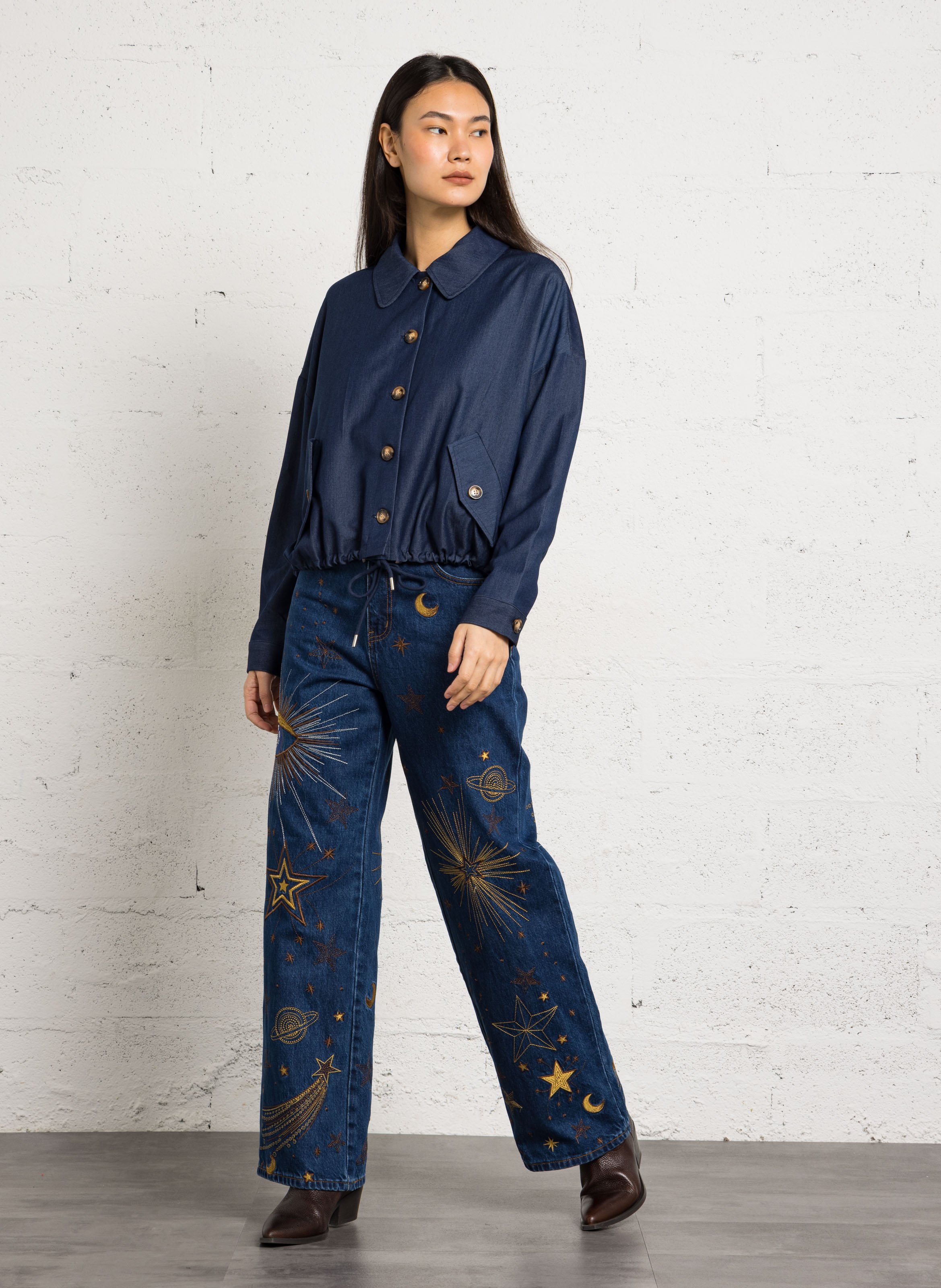 Jack met klassieke kraag LA PETITE ETOILE Blauw