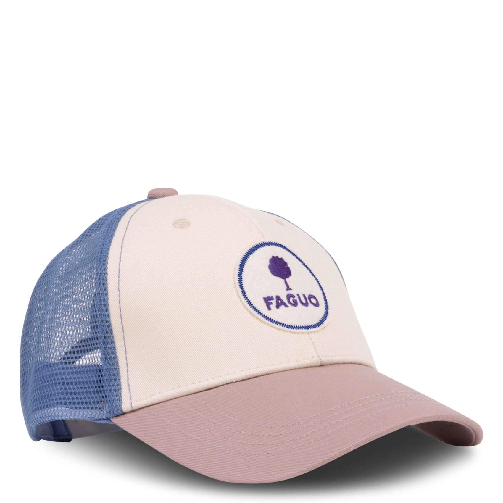 Casquette brodée en coton recyclé FAGUO Beige