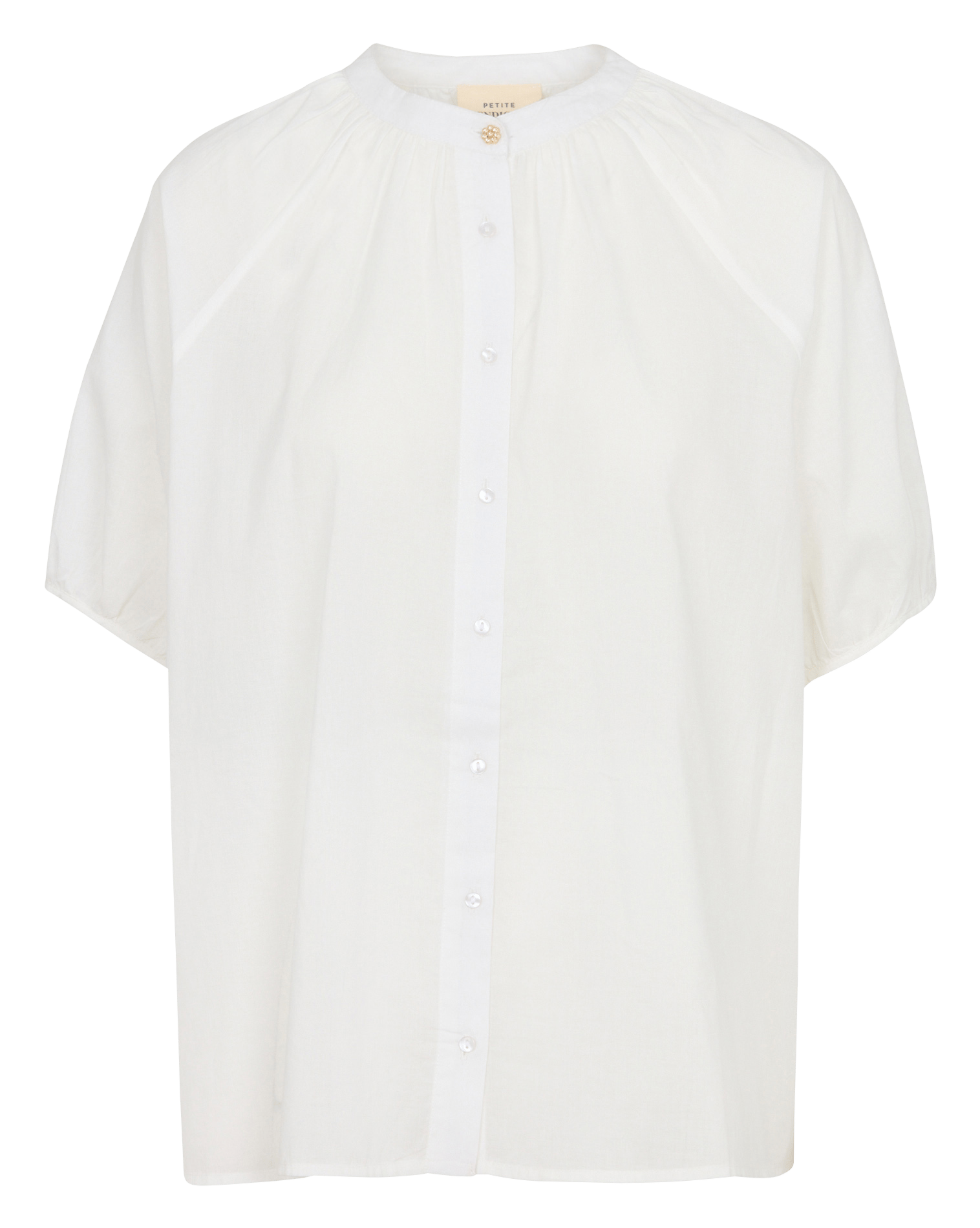 Chemise oversize col rond en coton PETITE MENDIGOTE Beige
