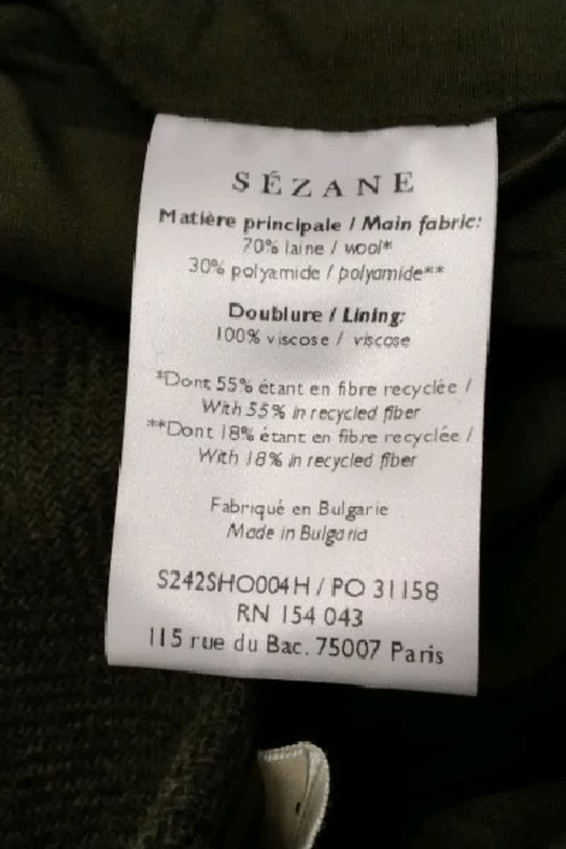 Shorts SEZANE - Seconde main Khaki