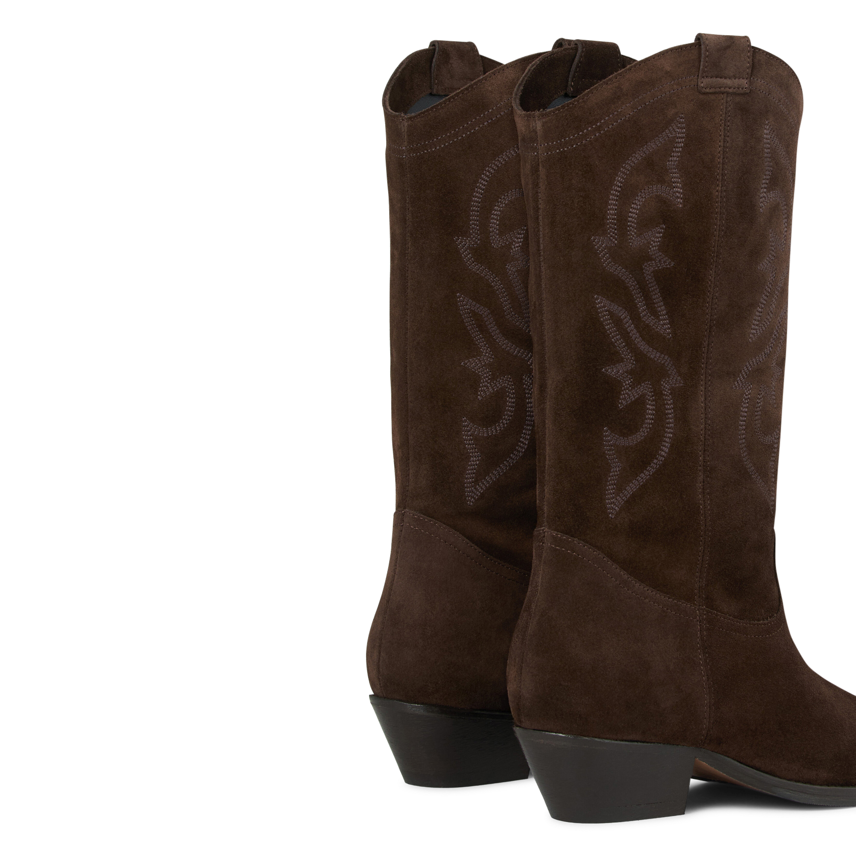 Bottes en cuir BA&SH Marron