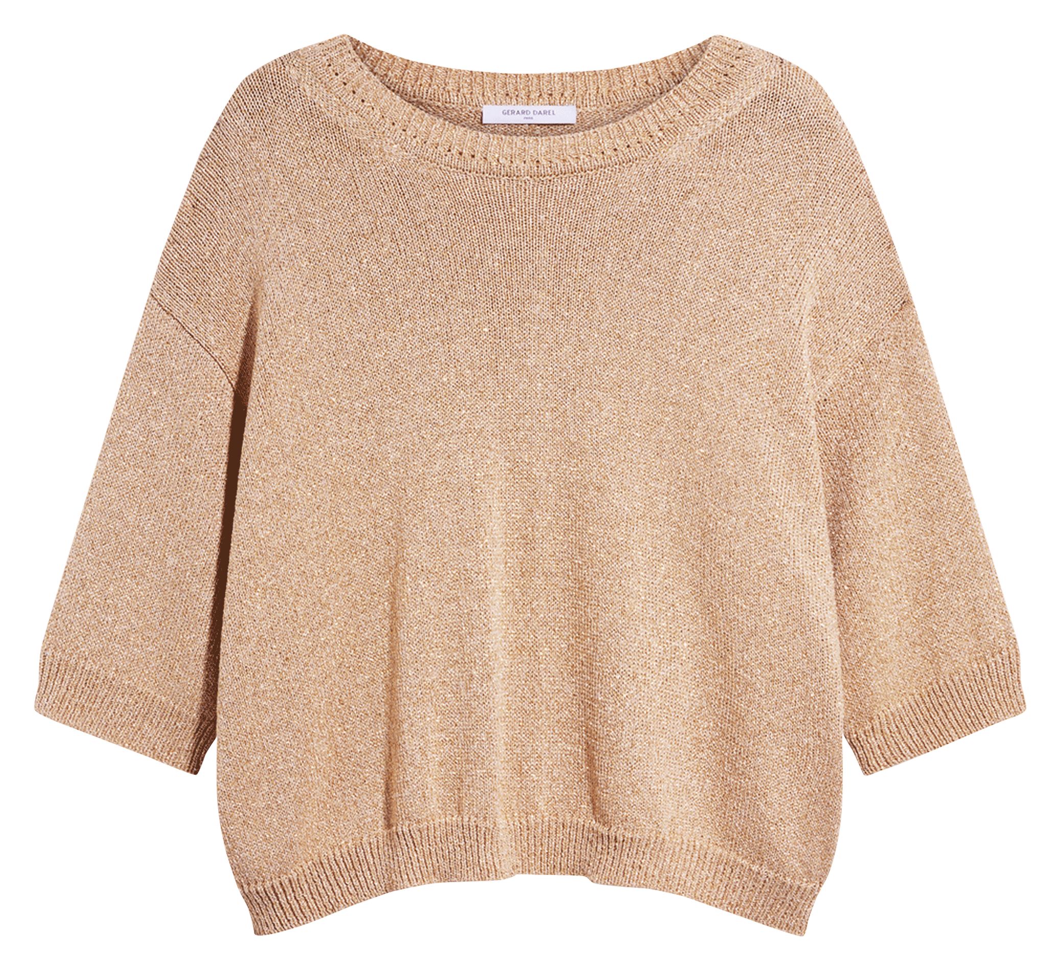 Oversized sweater with 3/4 sleeves GERARD DAREL Golden