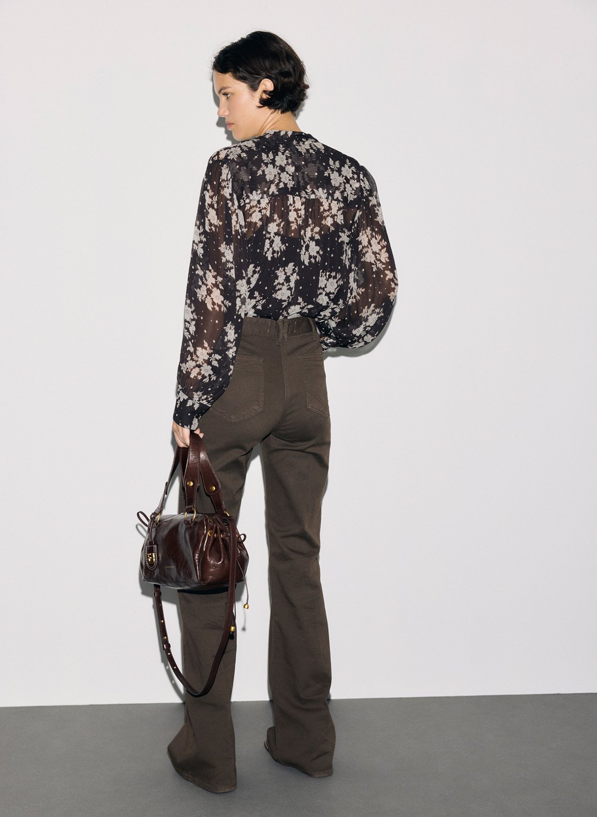 Flared Jeans aus Baumwoll-Mix | Braun GERARD DAREL Damen