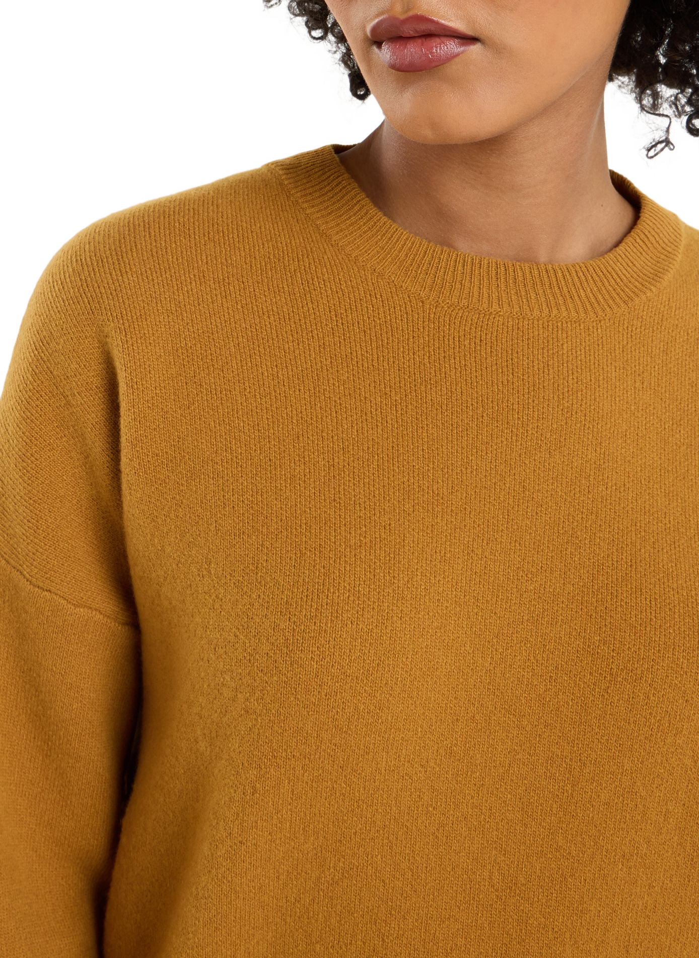 Round neck wool sweater brandi SAISON 1865 Yellow