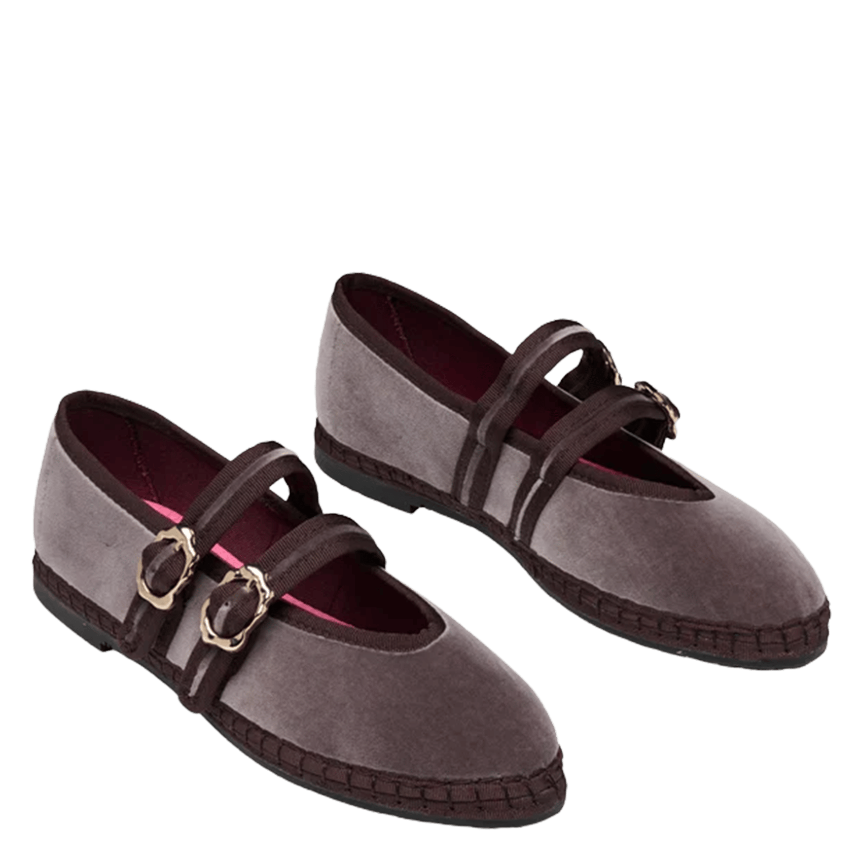 Ballerines en coton FLABELUS Marron