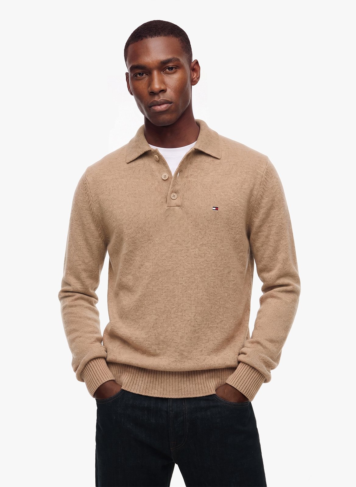 Pull droit en laine TOMMY HILFIGER