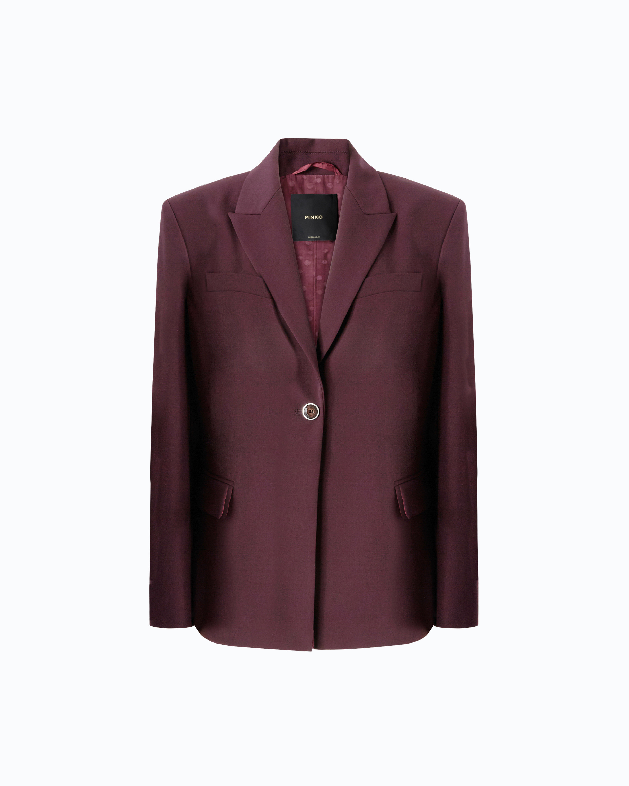 Veste avec empiècement à pois PINKO Rouge