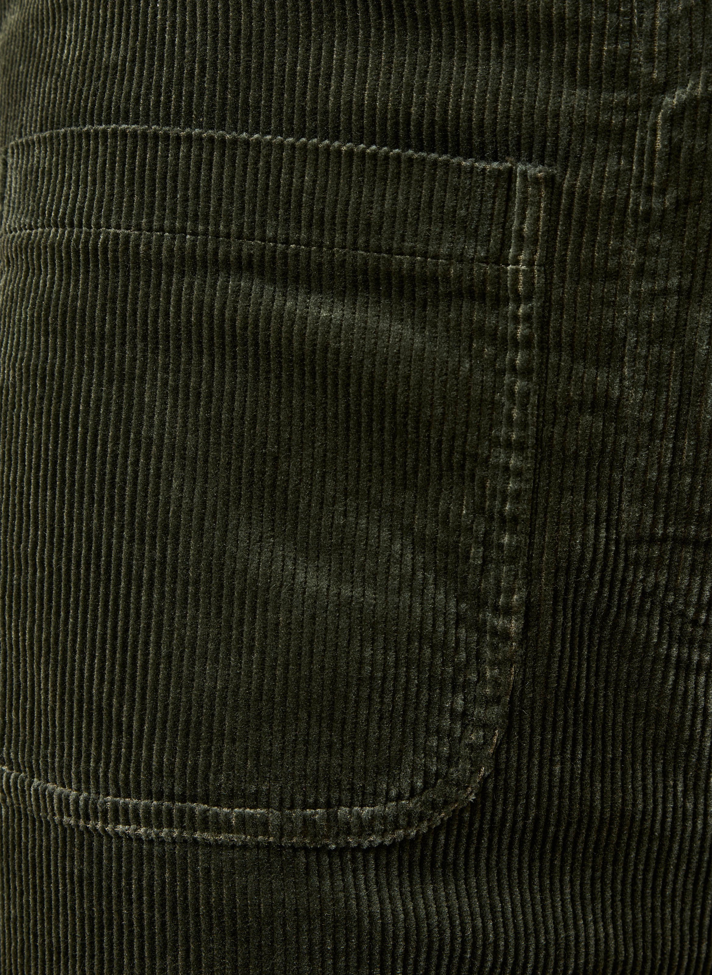 Pantalon large taille haute en coton mélangé LA FEE MARABOUTEE Grun