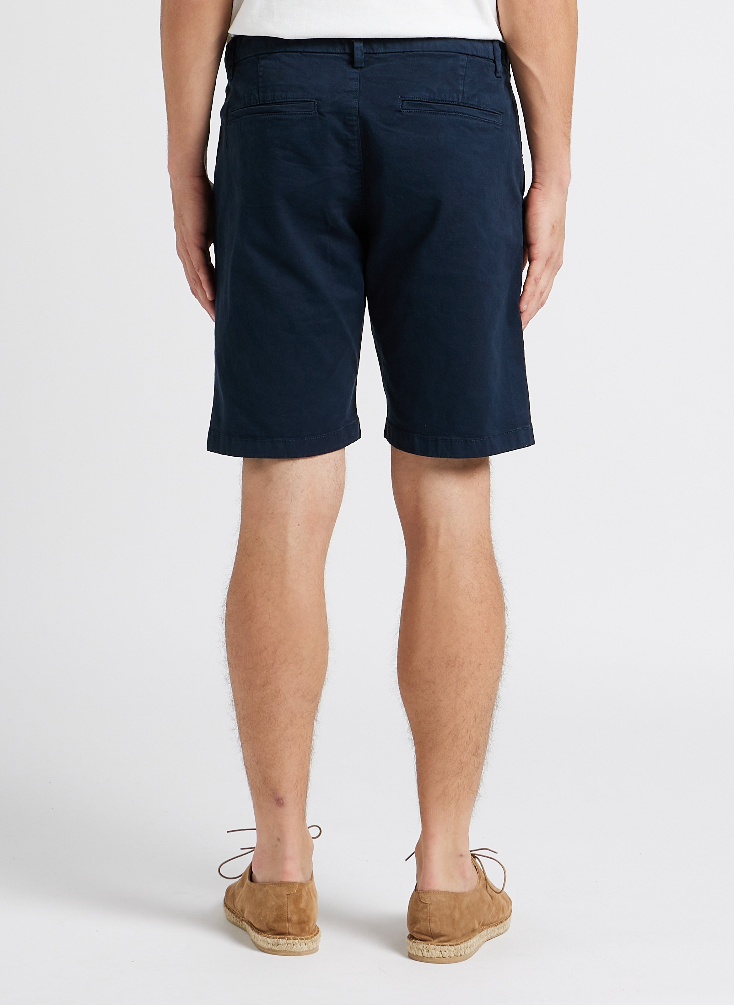 Straight cotton Bermuda shorts IKKS Blue