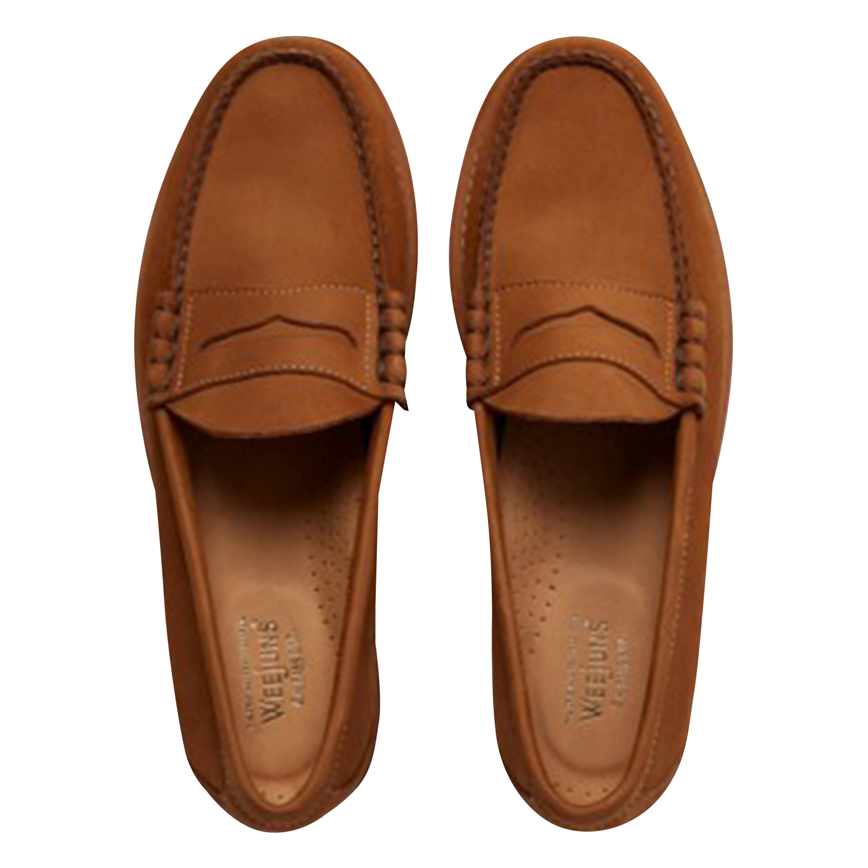 Mocassins en cuir velours GH BASS Marron