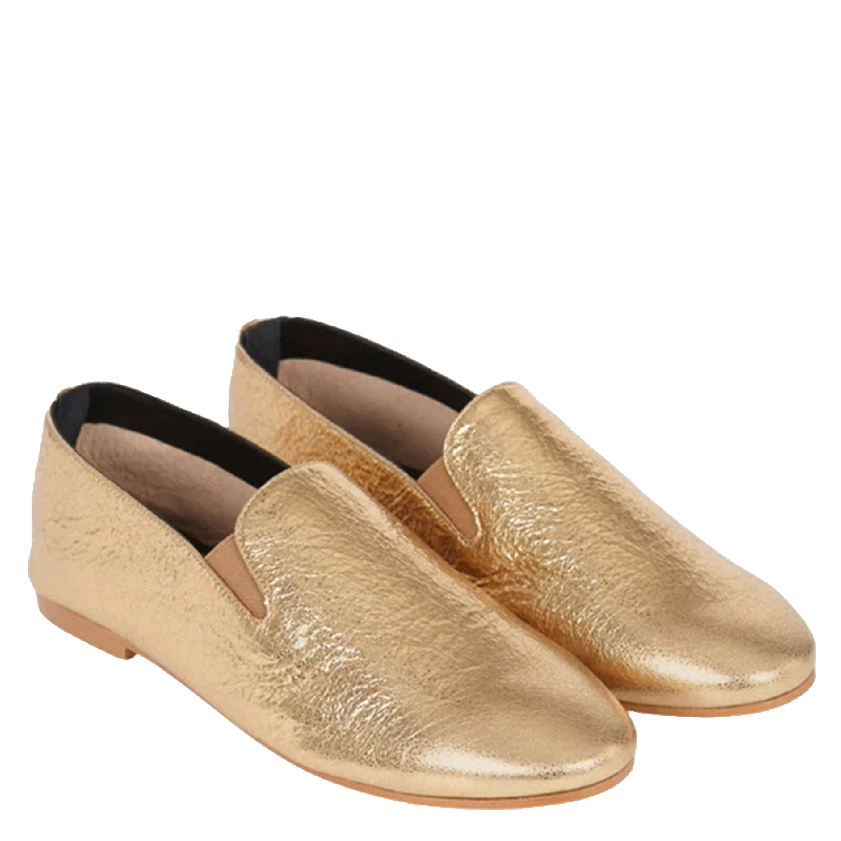 Mary-Jane en cuir Doré