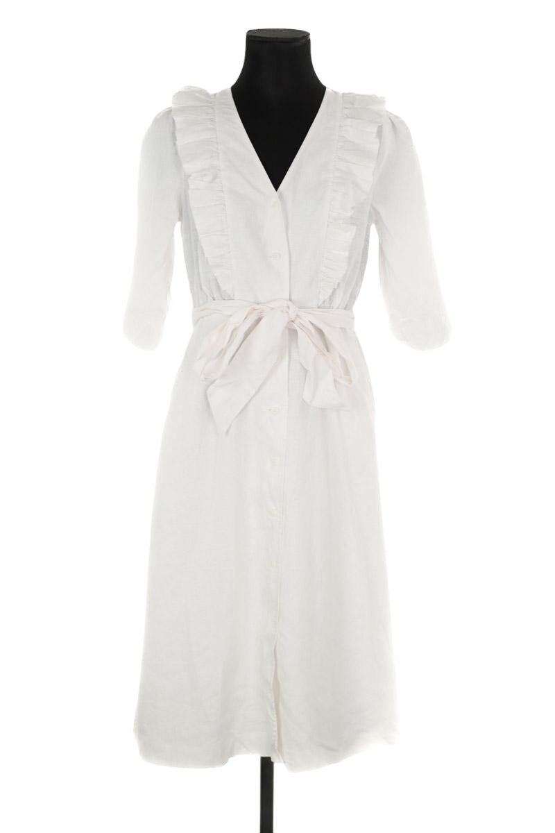 Linen dress LK BENNETT - Seconde Main White