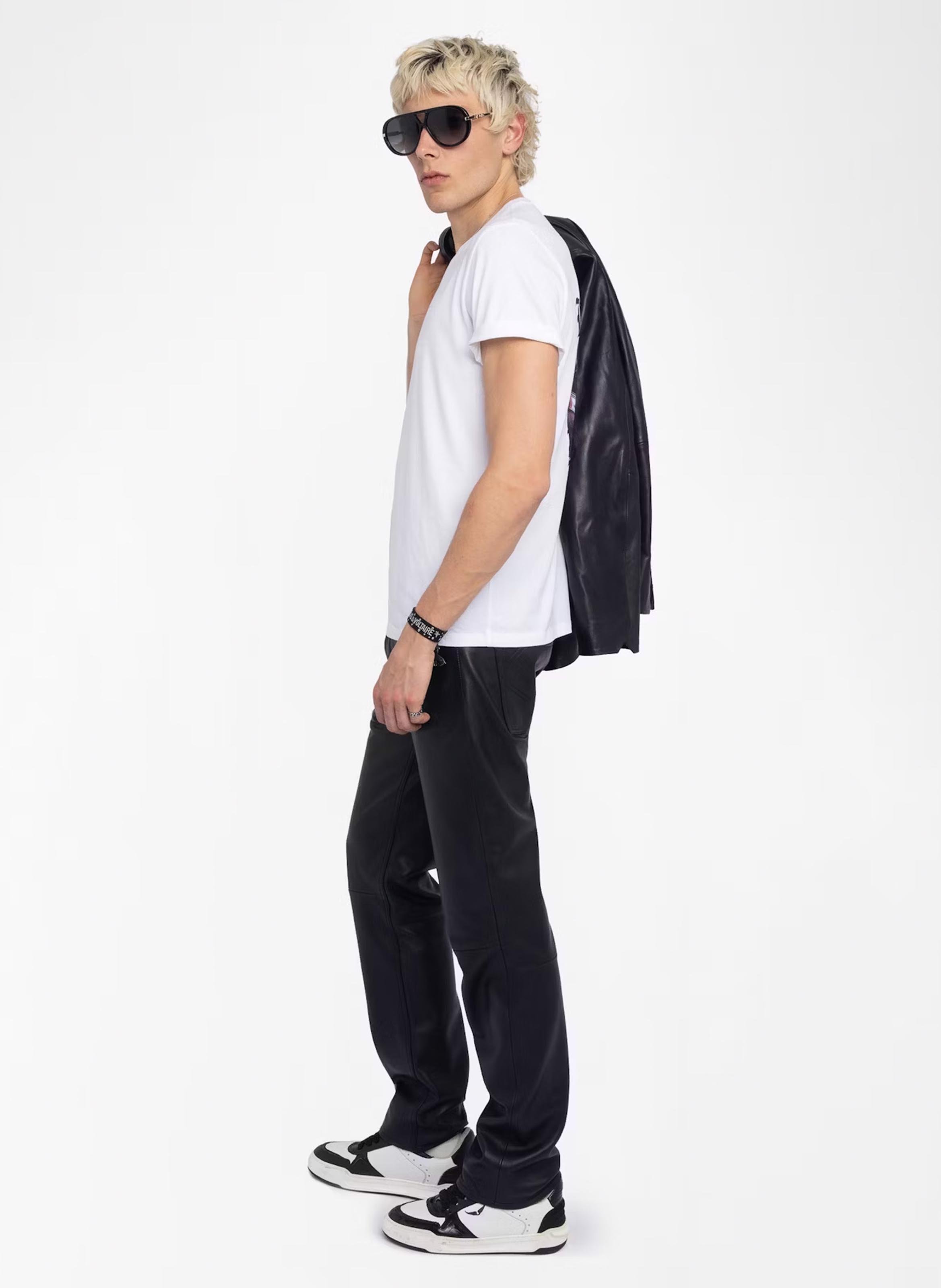 Tee-shirt droit en coton ZADIG&amp;VOLTAIRE Blanc