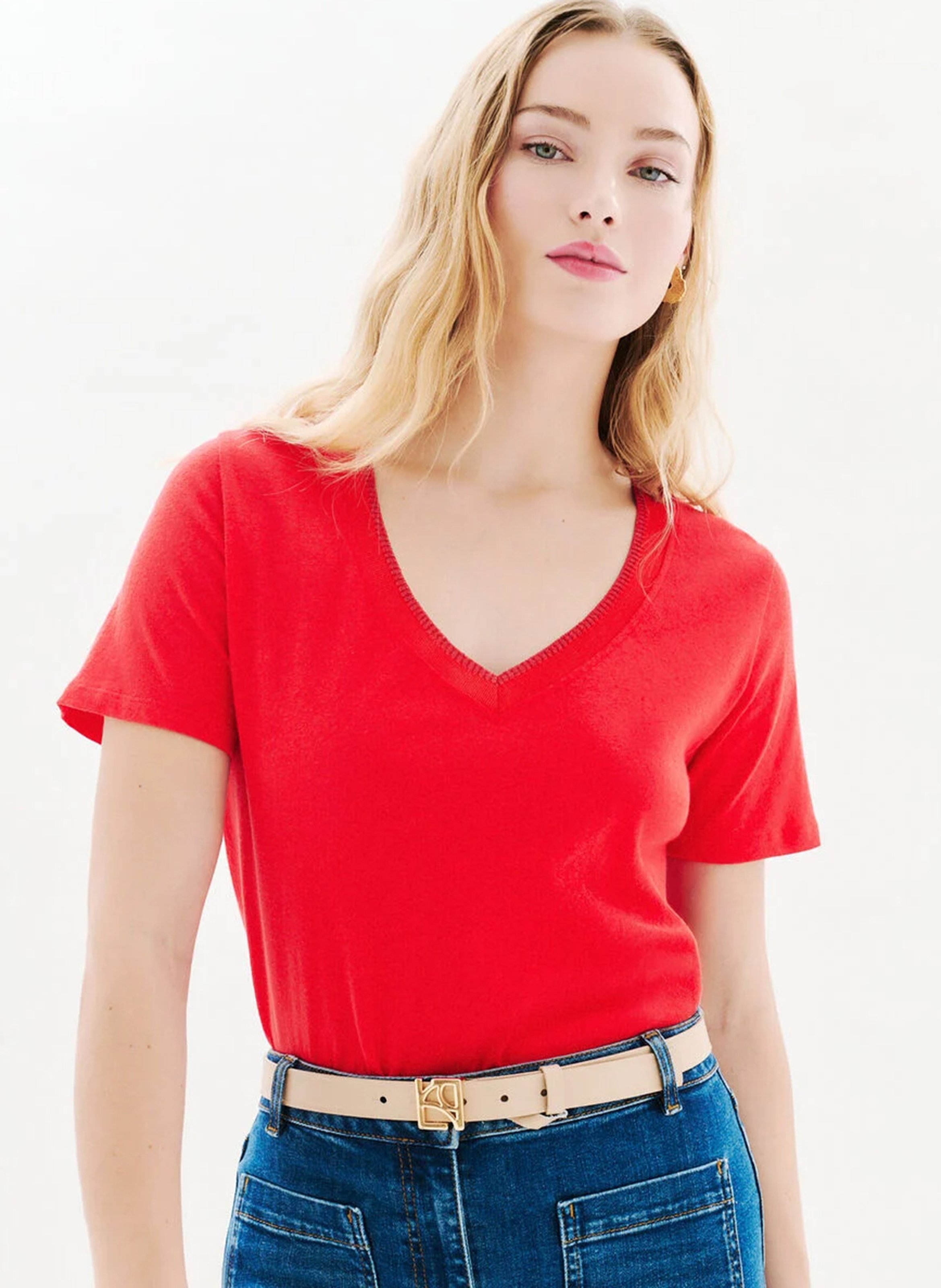 Tee-shirt col v CAROLL