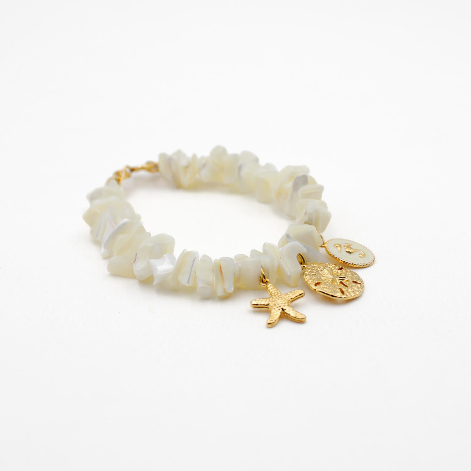 Bracelet crunchs grigris - eve L'ATELIER DES DAMES Golden