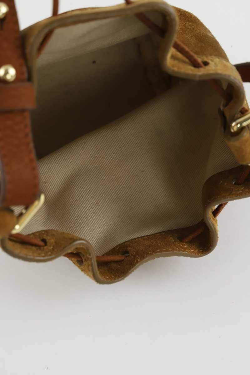 Mini suede bag JACQUEMUS- Seconde Main Brown