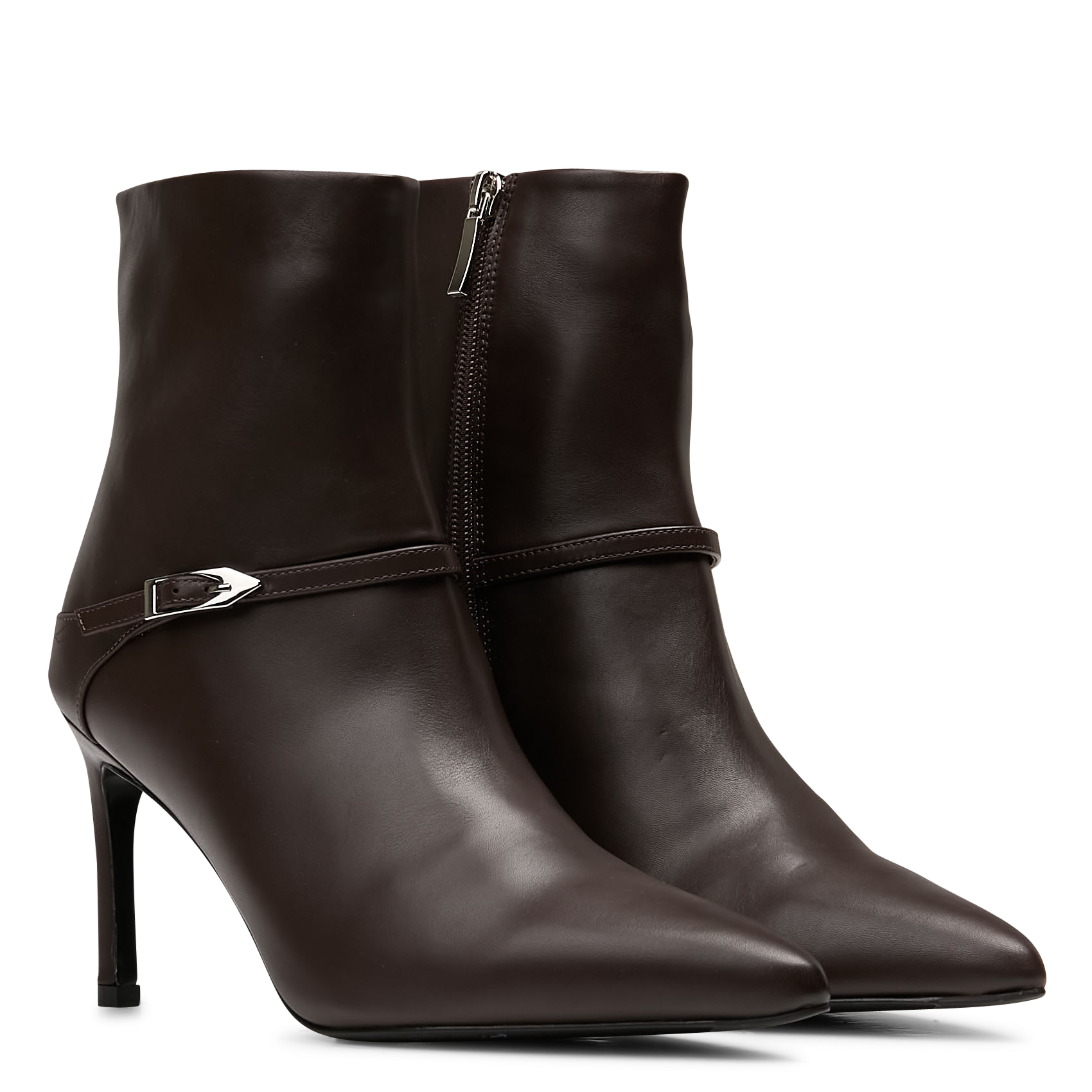 Bottines en cuir MI/MAI Marron