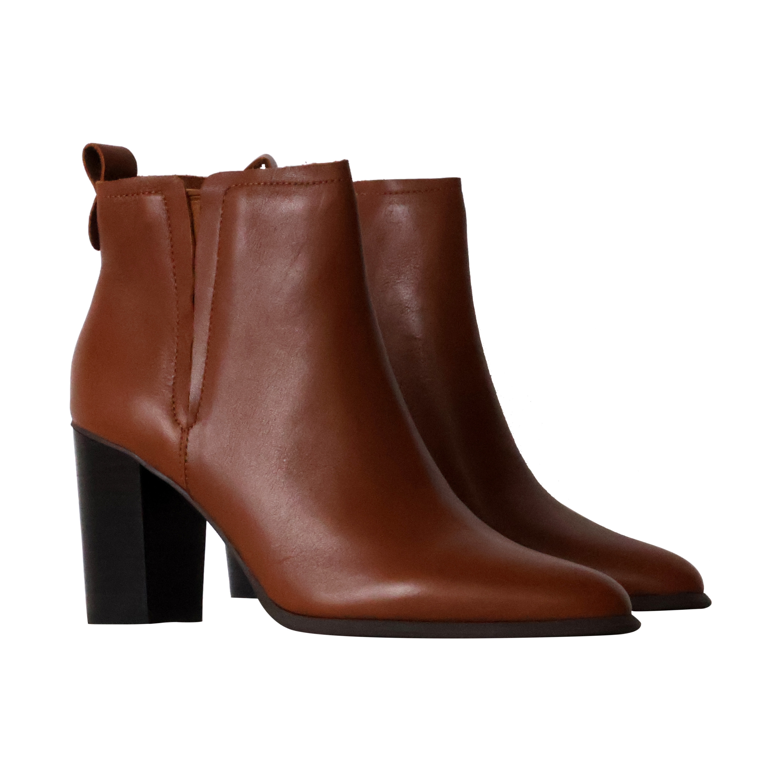 Leia leather ankle boots EMILIE KARSTON Brown