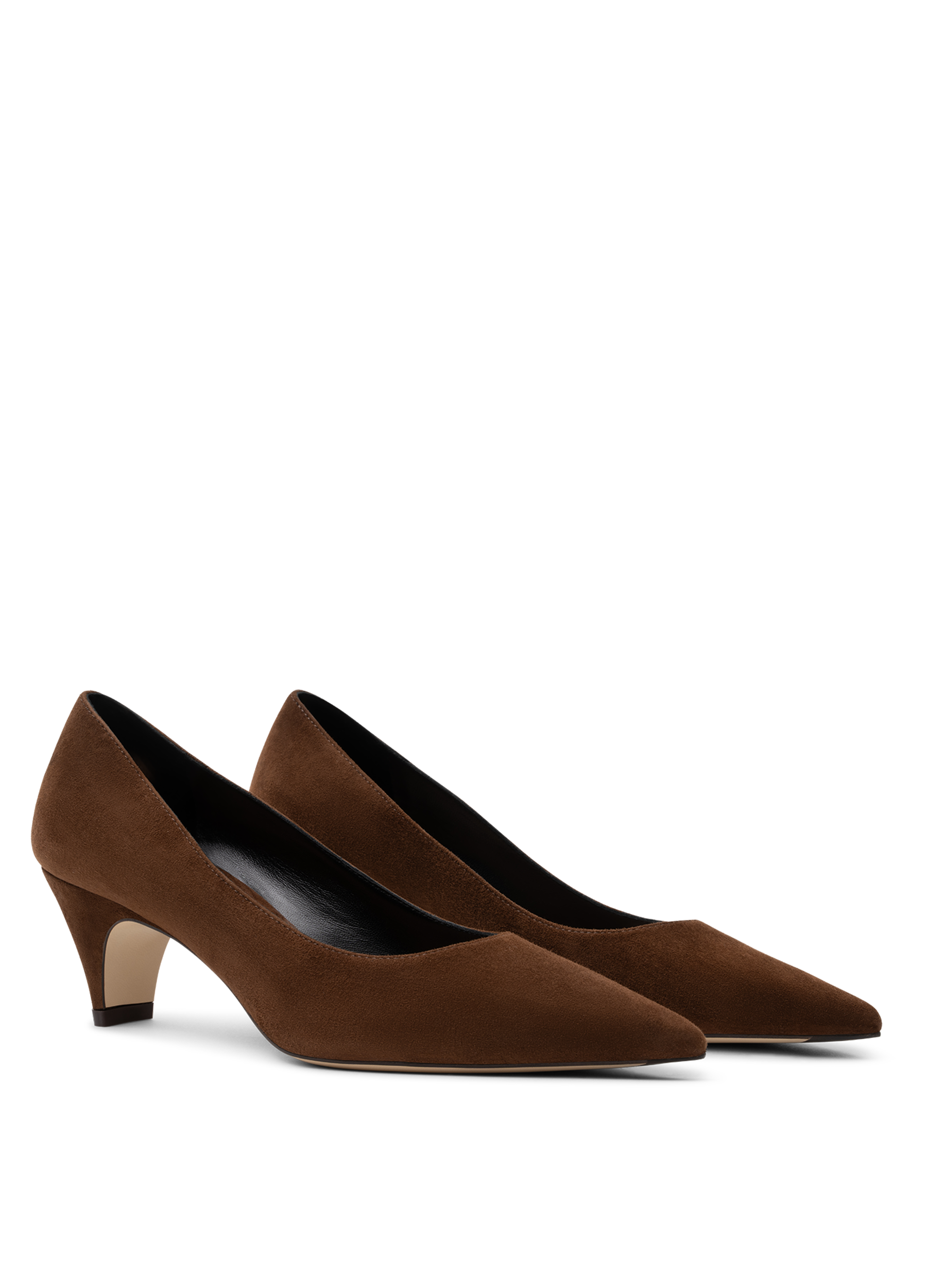 Goat leather cognac pumps PARALLELE PARIS Brown