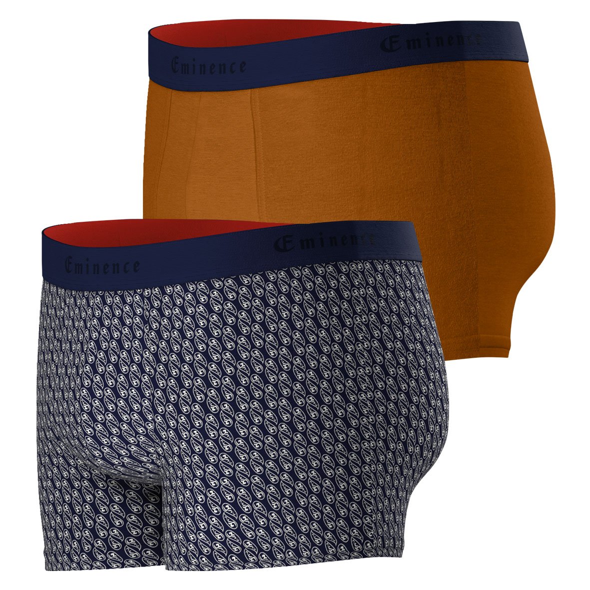 Boxer shorts, pack of 2, made in France EMINENCE Brown
