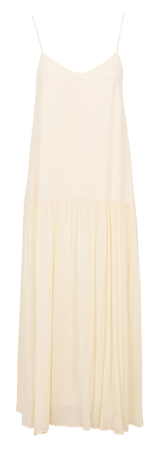 Robe longue col V SUNCOO Blanc